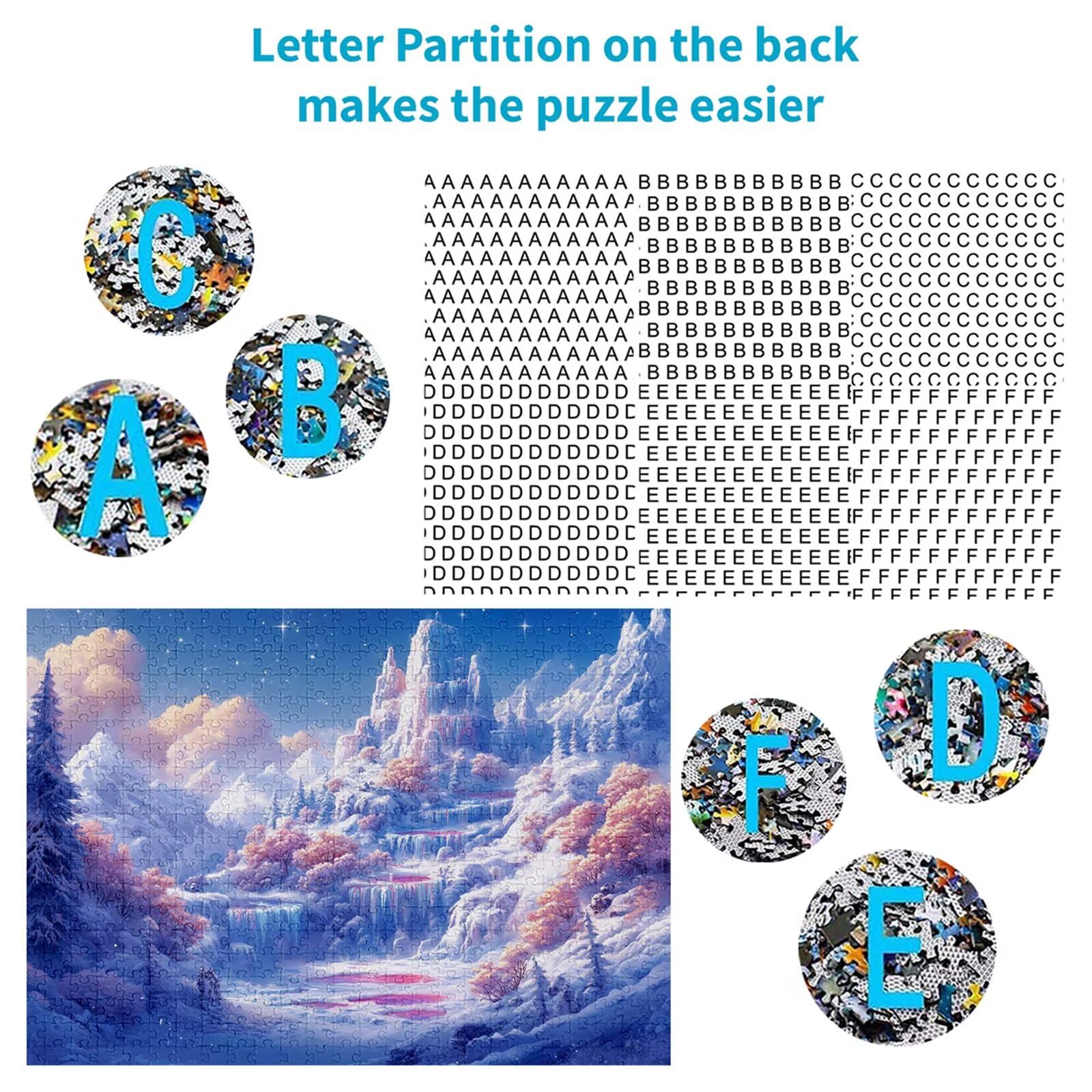 Puzzle 4000 elementów Zimowe puzzle dla dorosłych Krajobraz 141x87cm Unikalne Rzemiosło Klasyczne 3D Drewniana układanka do rodzinnych gier aktywnych, układanka zrób to sam do dekoracji ścian domu
