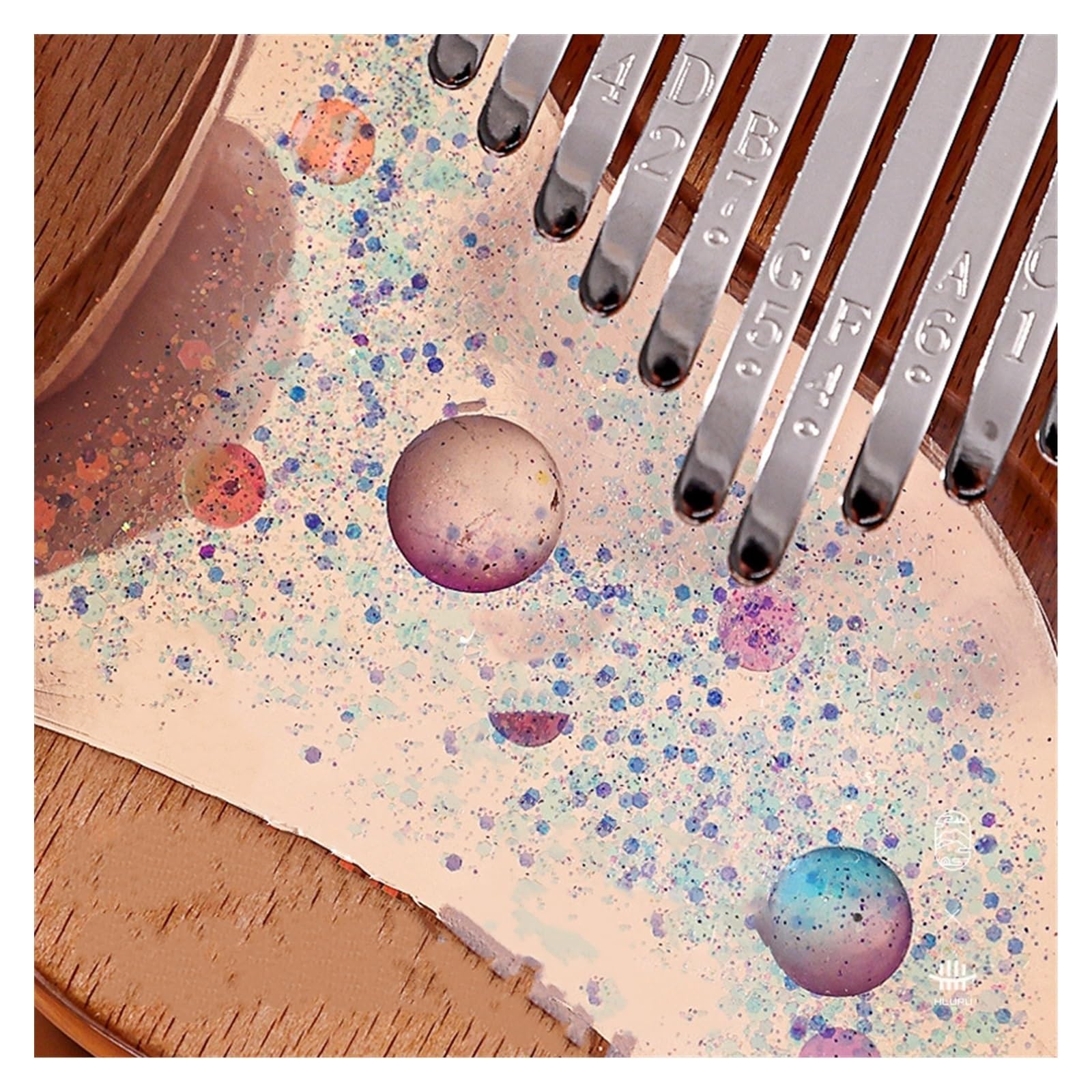 kalimba mini 17-tonowa kalimba w stylu Bright Planet nowa żywiczna płyta kciukowa kalimba fortepianowa