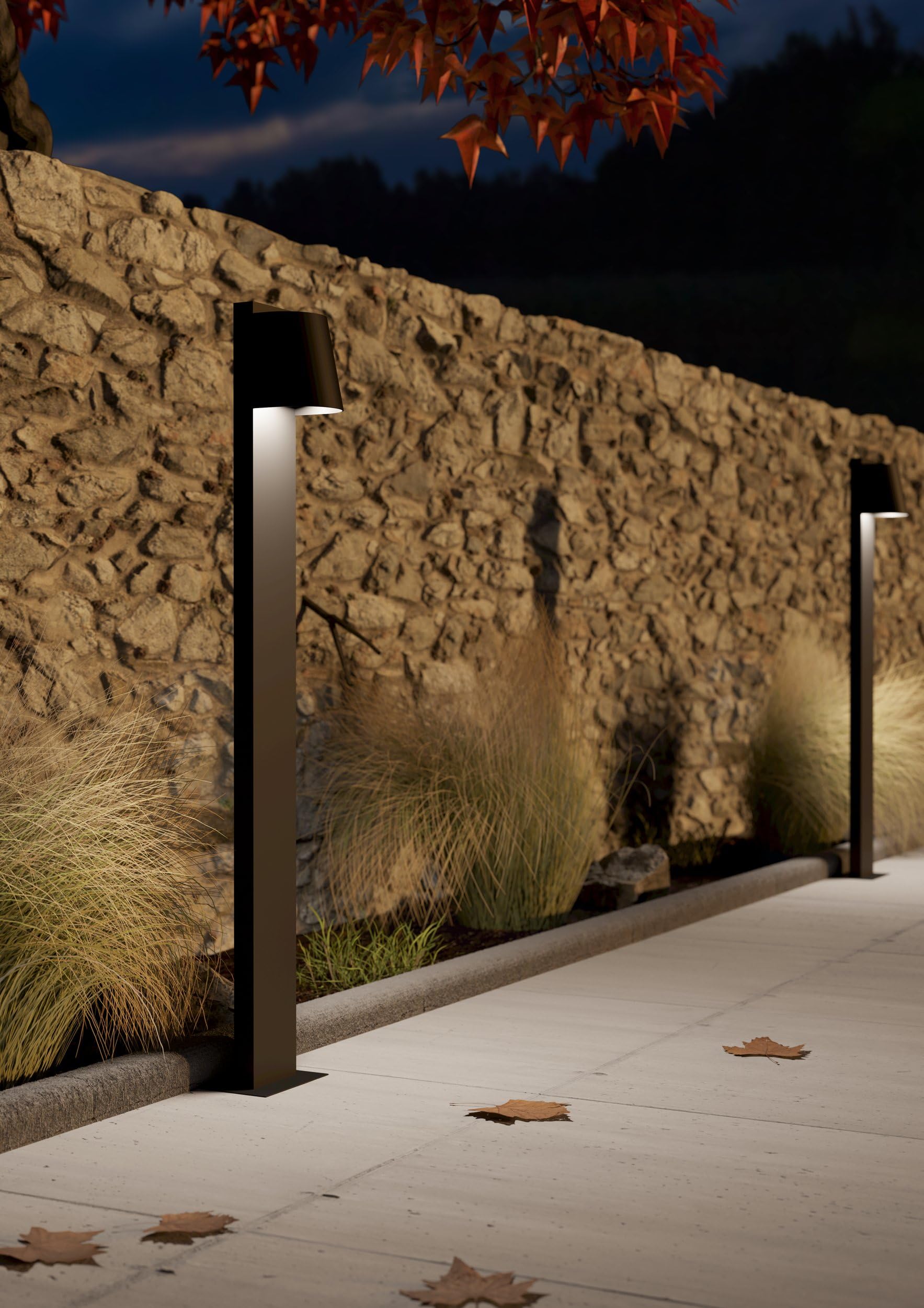 EGLO LED Outdoor Stehlampe Stagnone, Außenlampe Garten | Außenleuchte stehend, Wegeleuchte aus Metall in Schwarz, Lampe außen inkl. GU10 Leuchtmittel, warmweiß, IP54