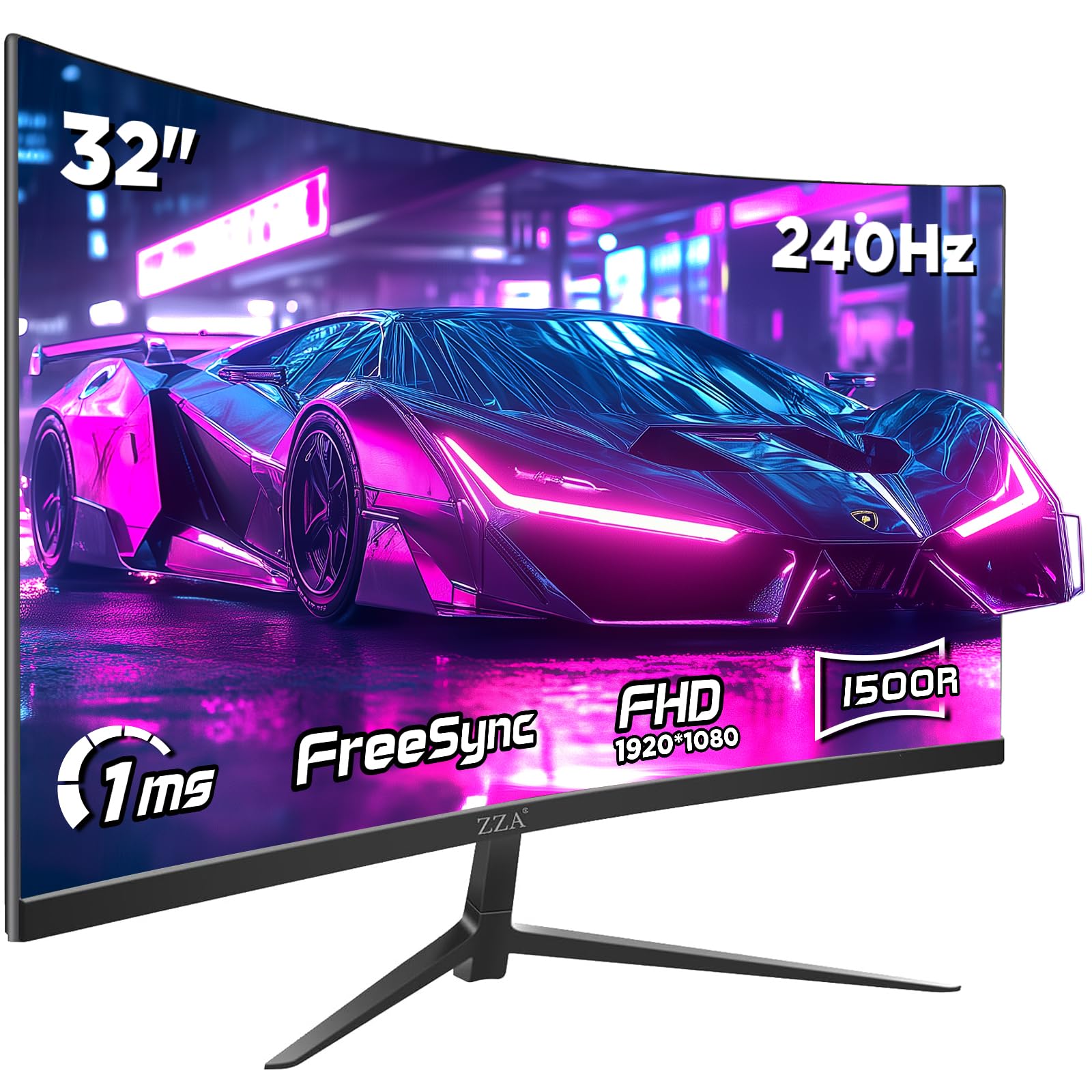 Amazon.co.jp: Exovyn 32インチ湾曲ゲーミングモニター 1500R 240Hz
