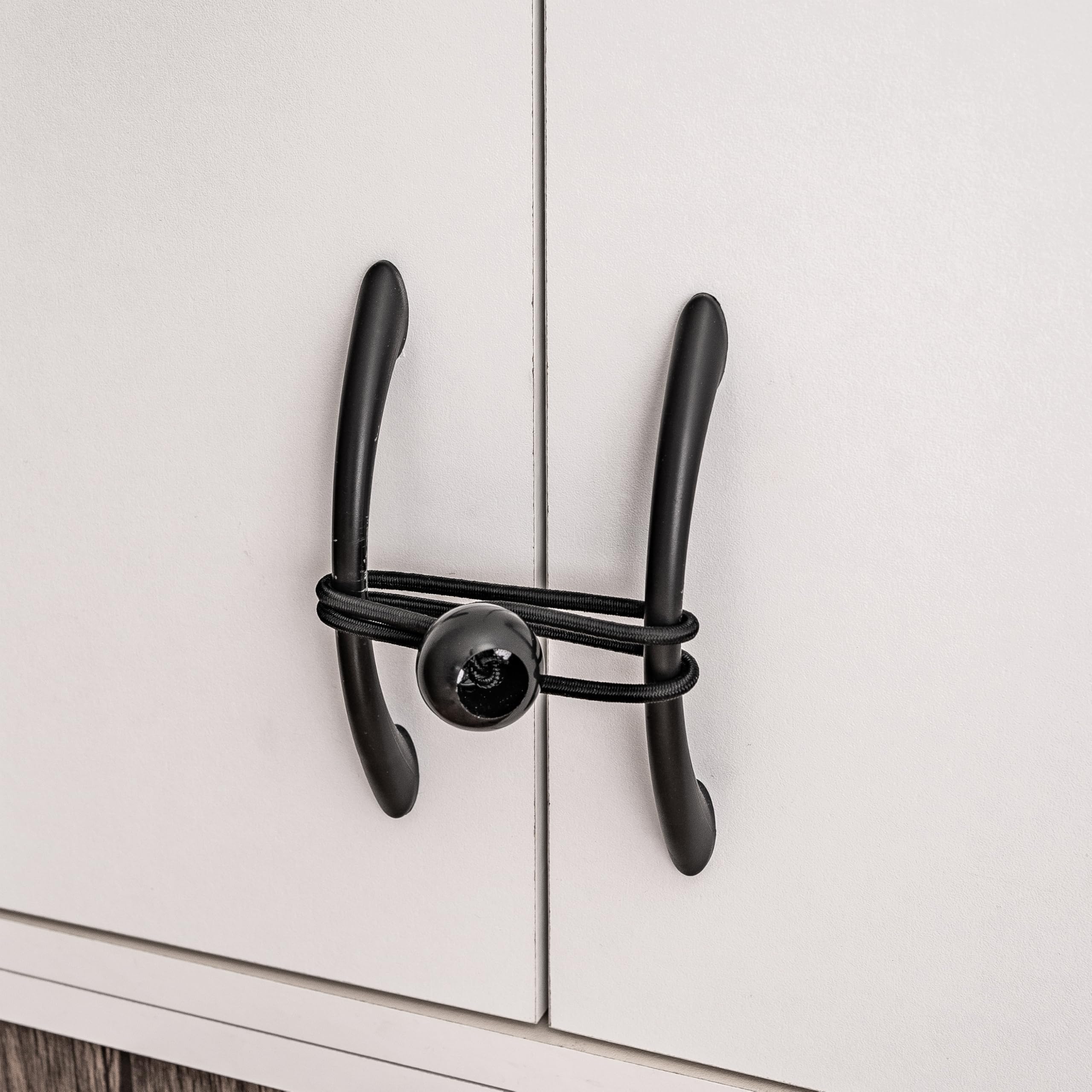 Gommino di tensione con pallina, 50 pezzi, lunghezza 20 cm, corde in gomma spesse 5 mm, nero, tenditore in gomma per teloni, padiglioni, tende, reti per rimorchi