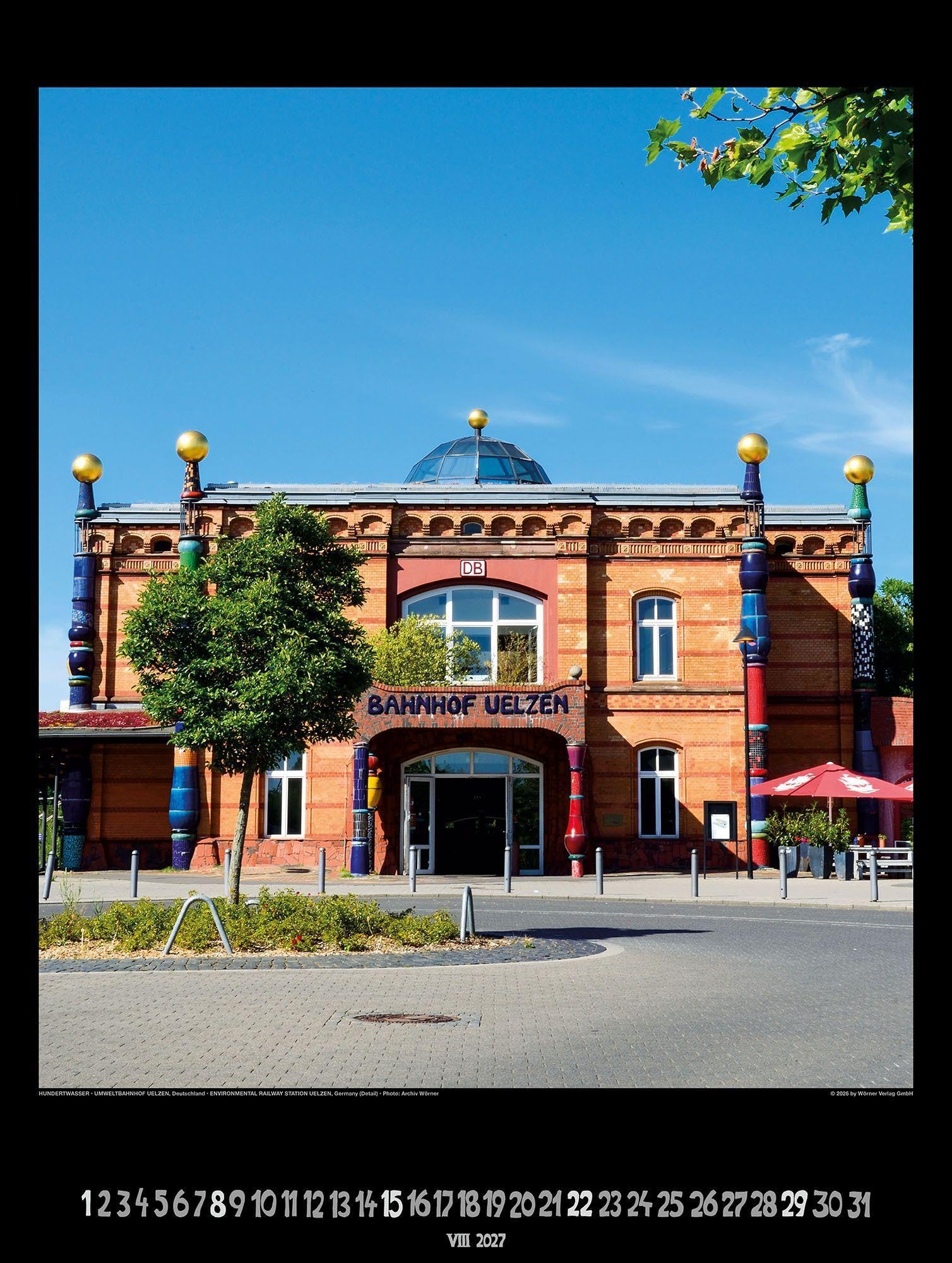Großer Hundertwasser Architektur Kalender 2027