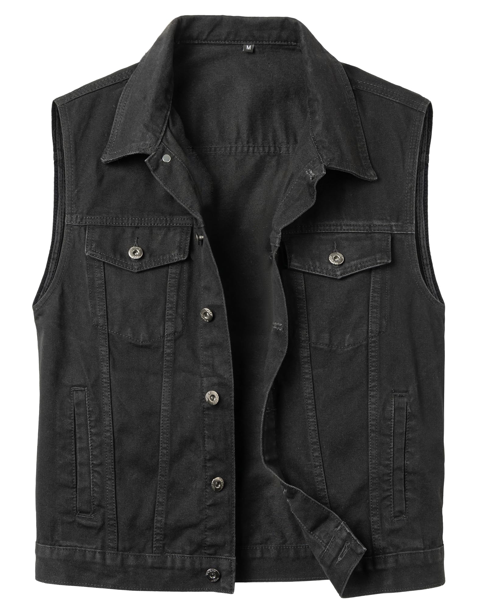 Chaleco Vaquero para Hombre Chaqueta Jeans sin Mangas Colete Motard Chaleco Tejano