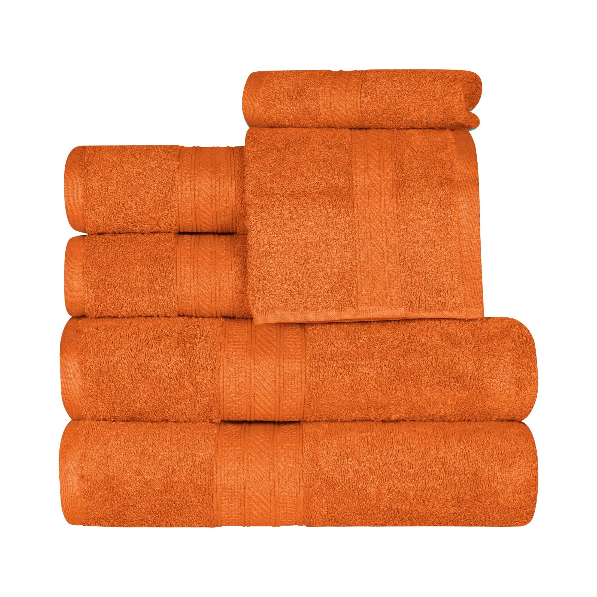 Superior gekämmte Baumwolle 6 TLG. Set 6 Handtuch Modern 27" x 54"/16" x 30"/13" x 13" Sandstein