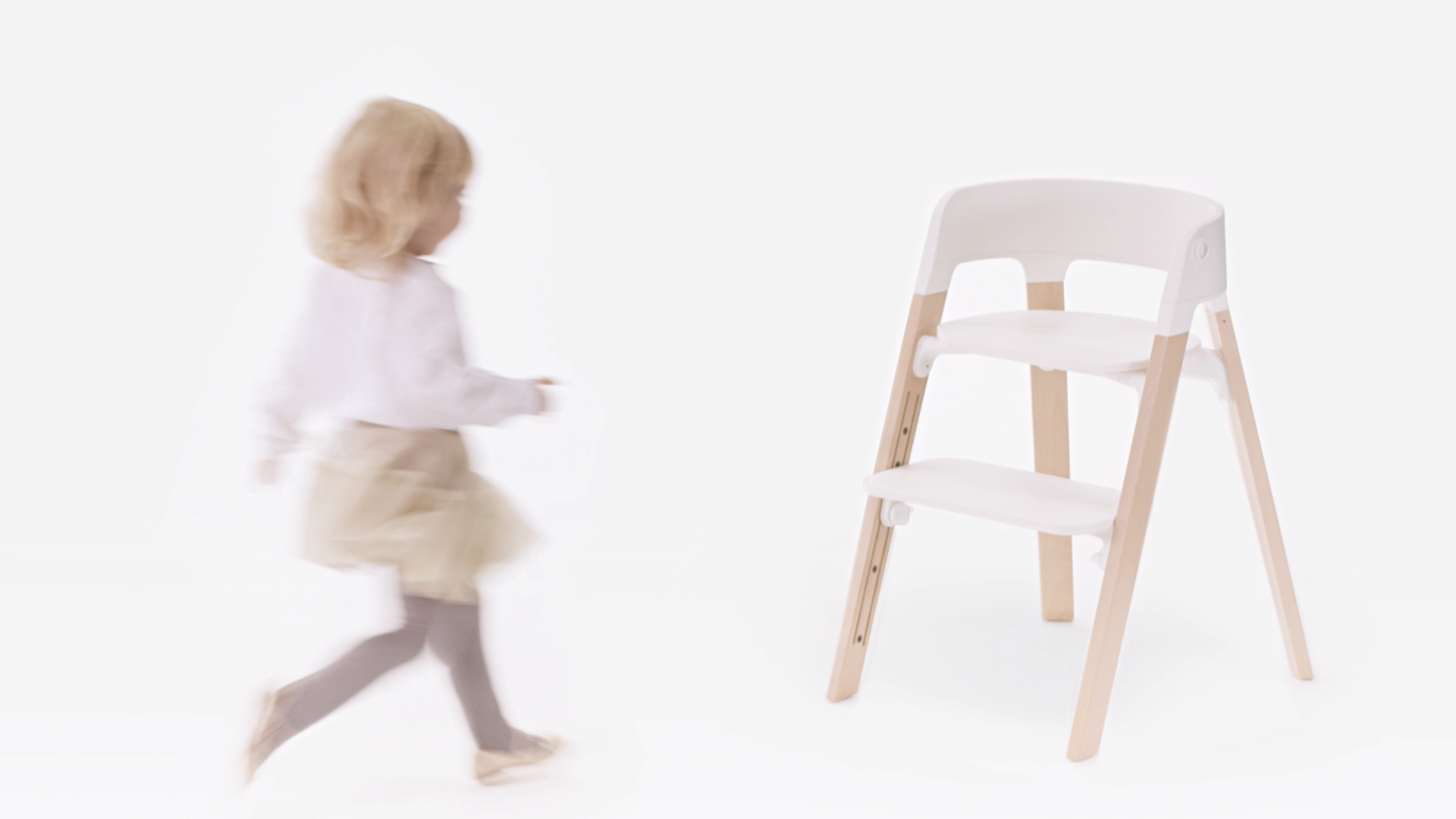 Chaise Haute Évolutive Stokke Steps Noir - Système 5-en-1 De La Naissance à 85 Kg - Transat, Chaise Haute, Chaise Enfant - Réglable Sans Outil