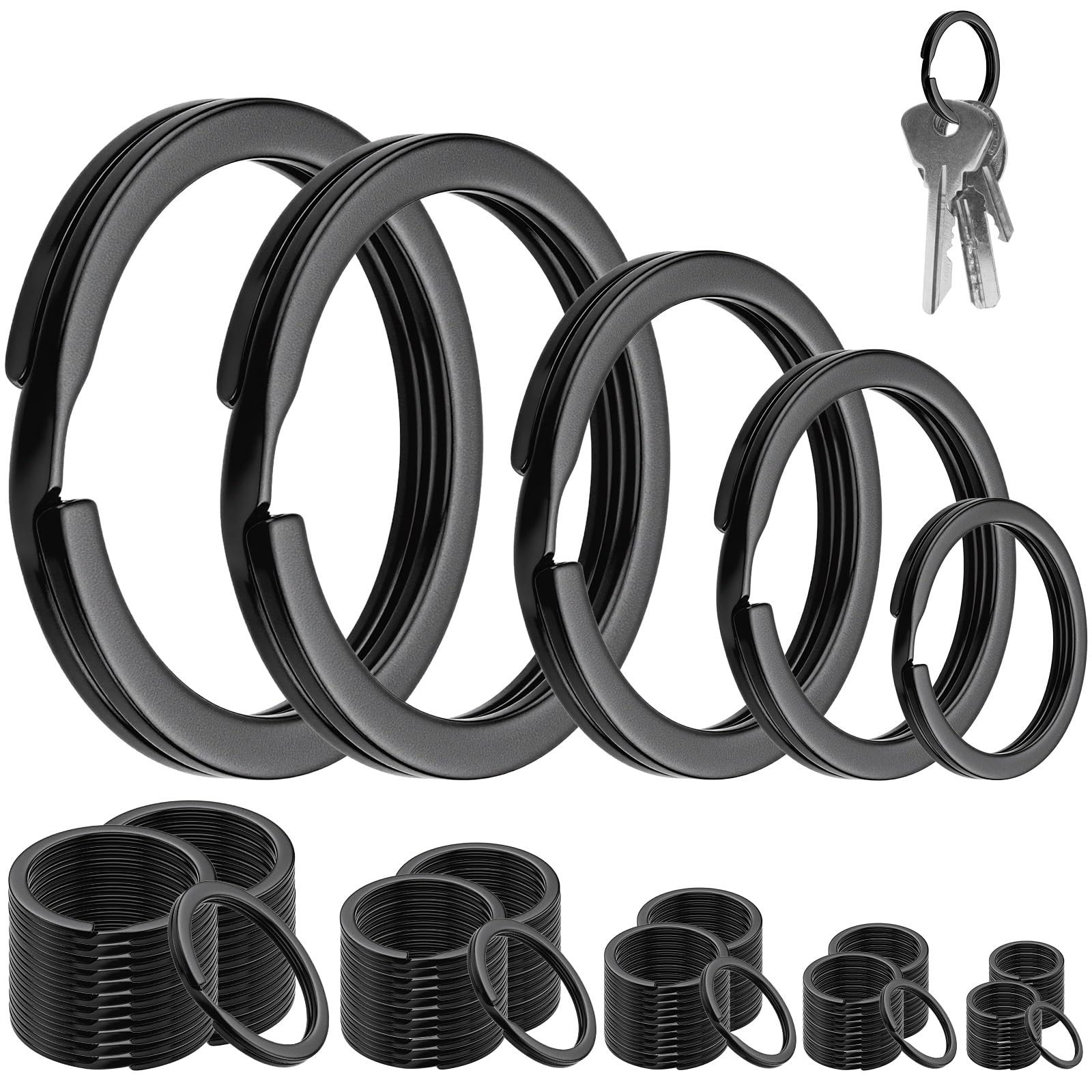 35 mm 100 sets sleutelhanger doe-het-zelf materialen