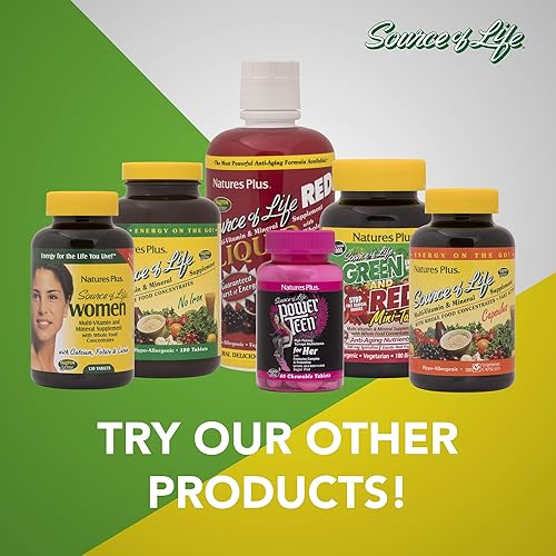 Miniatura 6 de NaturesPlus Source of Life Women Multivitamina líquida - 30 onzas líquidas - Sabor natural a bayas - Alimentos integrales y minerales - Energía,