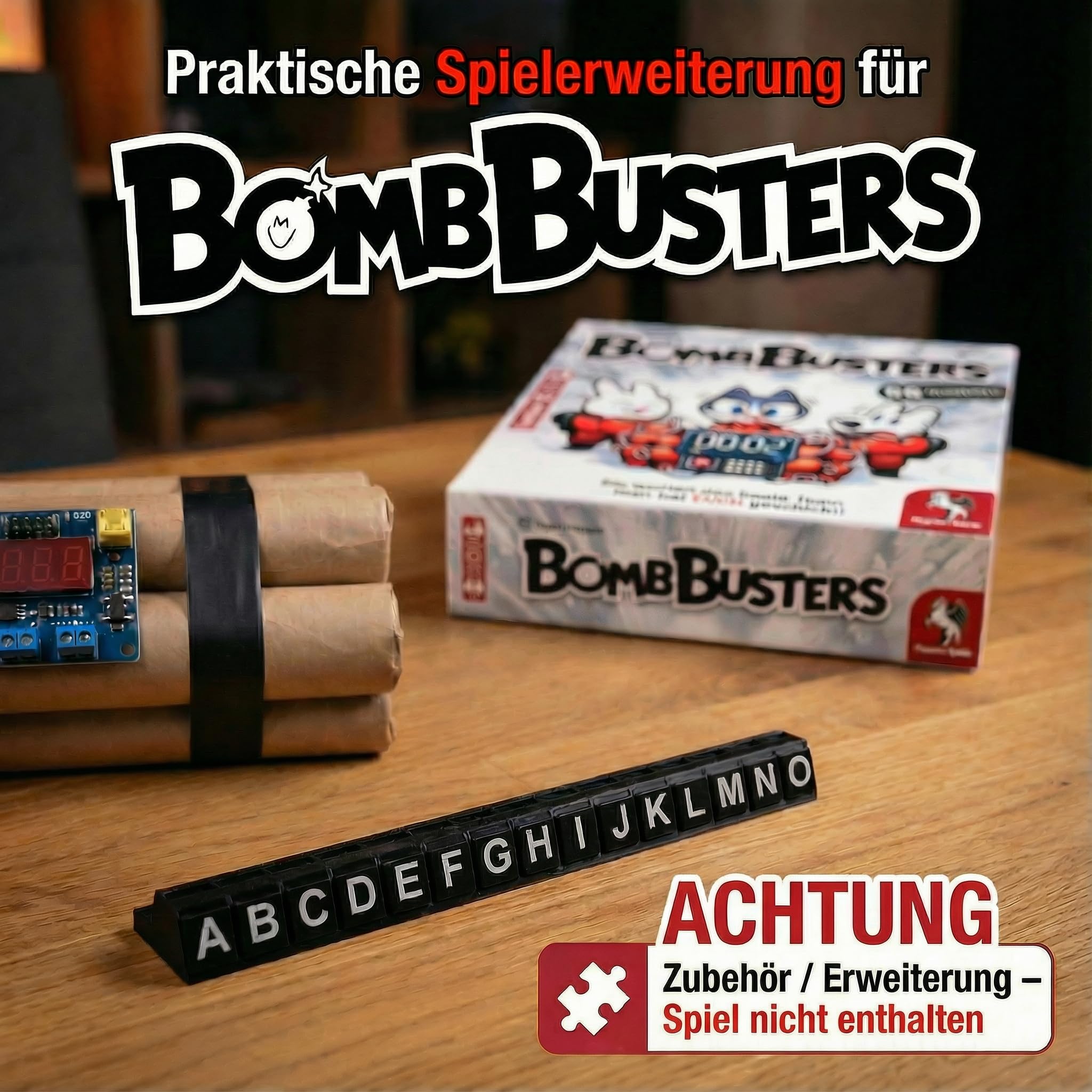 Kabelhalter passend für Bomb Busters – 5 Stück Organizer für Kabelplättchen – Kompatibel mit Spiel des Jahres 2025 - Praktisches Erweiterungs-Upgrade