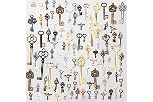 Stino Vintage Bulk Antique Skeleton Keys for Jewelry Making