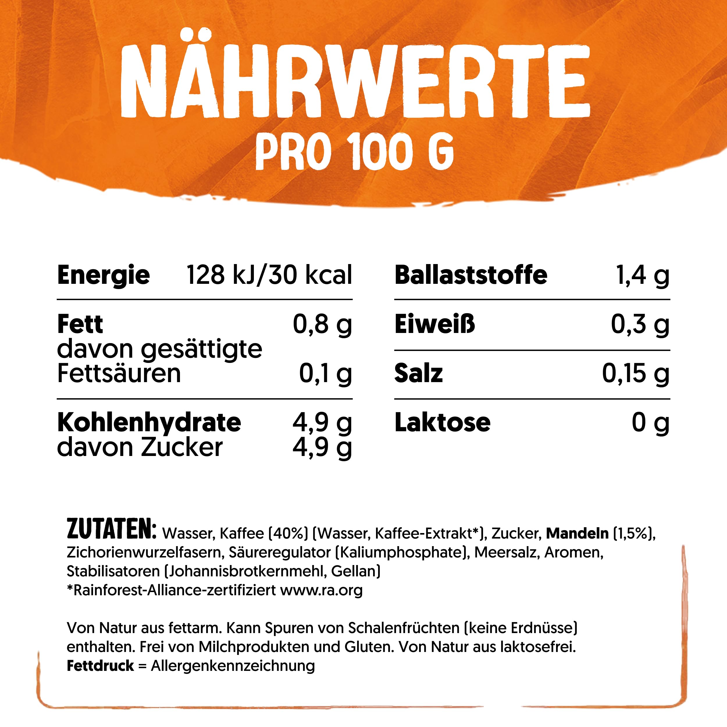 Alpro Iced Coffee Geröstete Mandel – Kaffee mit Mandeldrink – Von Natur aus laktose- und glutenfrei – Vegan und ideal für unterwegs – 15 x 250 ml