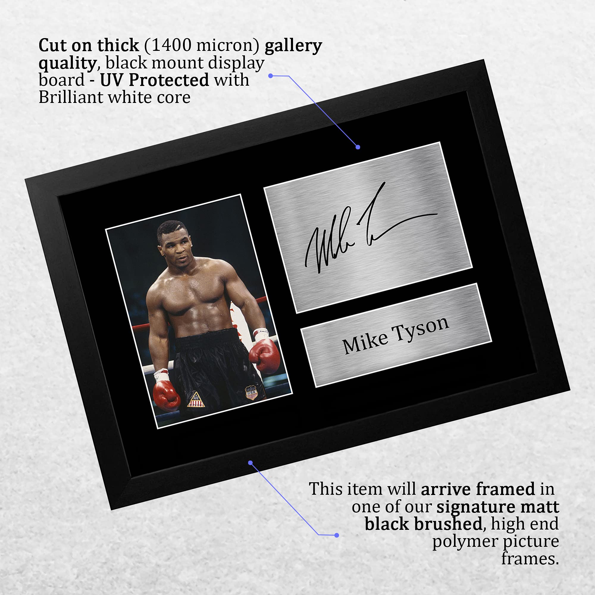 Mike Tyson Premium Frame – Museum Quality - No Rp Price ! - Bokshandschoen Mike Tyson Premium Frame – Museum Quality - No Rp Price ! - Bokshandschoen