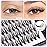 Dedila 8-22mm to Choose 20D/40D/60D/80D/100D Individual False Eyelashes Makeup Cluster Eyelashes Thickness 0.07mm D Curl Natural long Black Soft 3D Eye Lashes Extensions (20D-20mm)