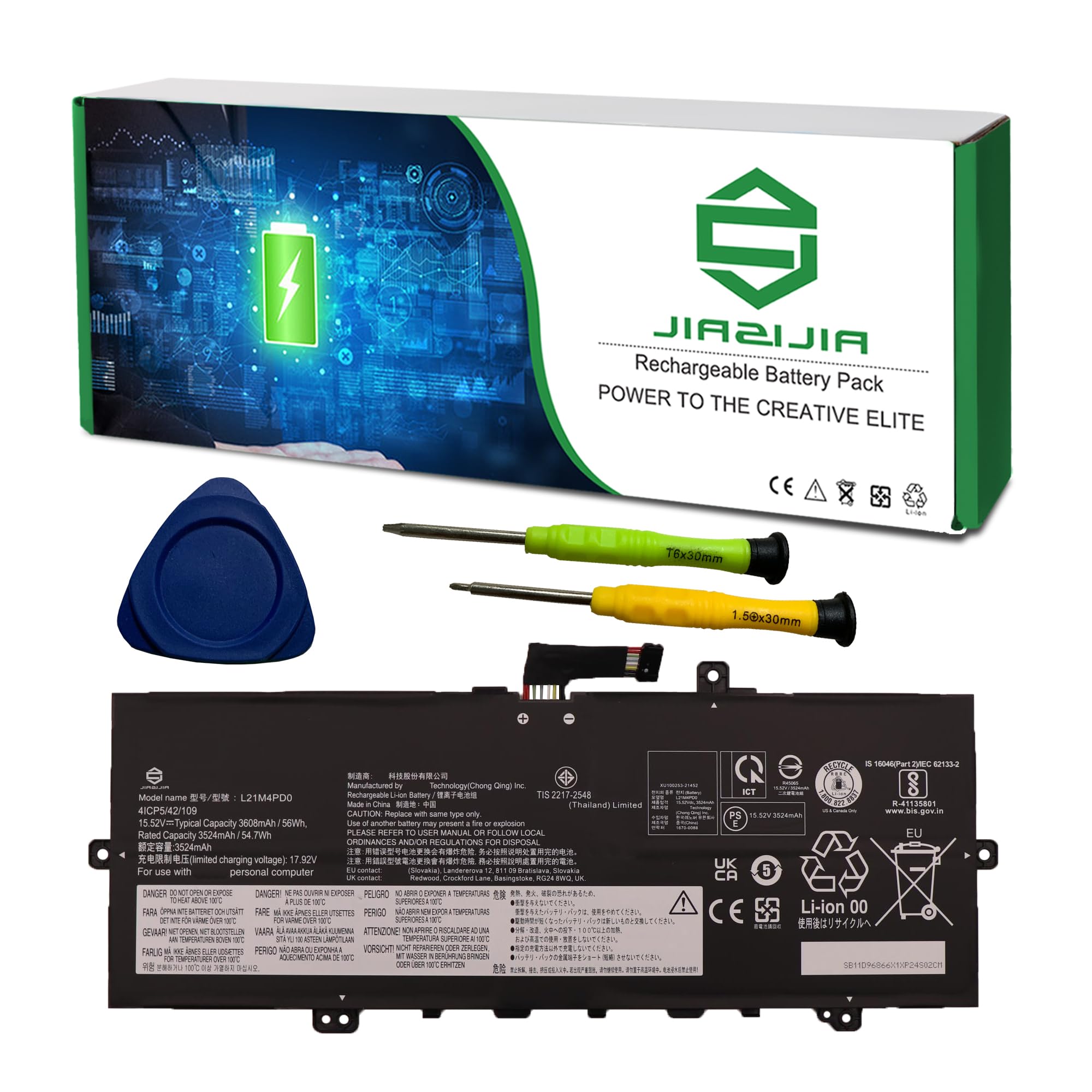 Amazon.com: JIAZIJIA L21M4PD0 Laptop Battery Replacement for