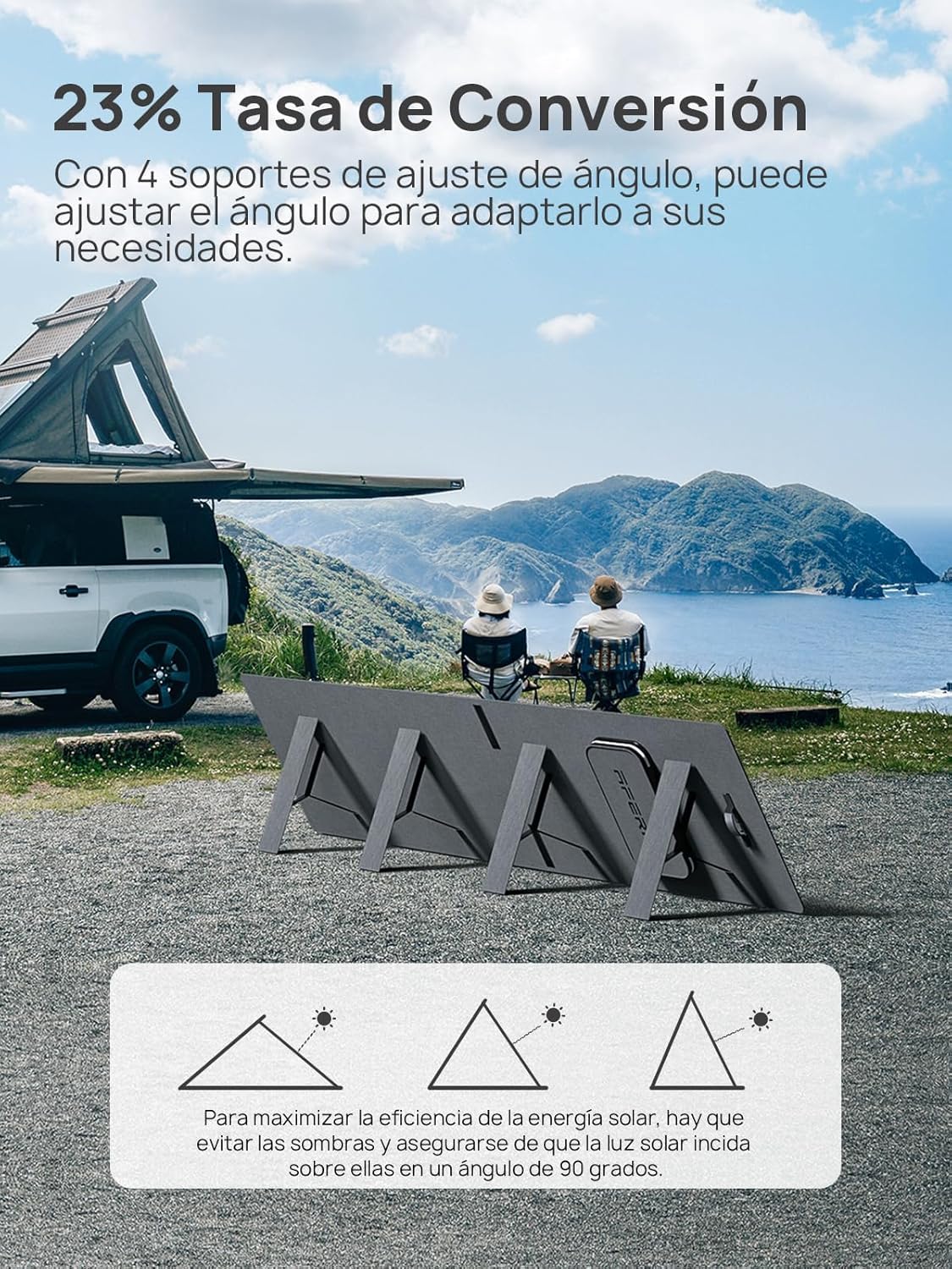 AFERIY Generador Eléctrico Portátil De 2400 W Con Panel Solar De 200 W, Batería Nómada Lifepo4 De 2048 Wh, Recarga En 1,5 H, Enchufe Ue 220-240 V, Función Ups, Para Acampada, Hogar Y Oficina