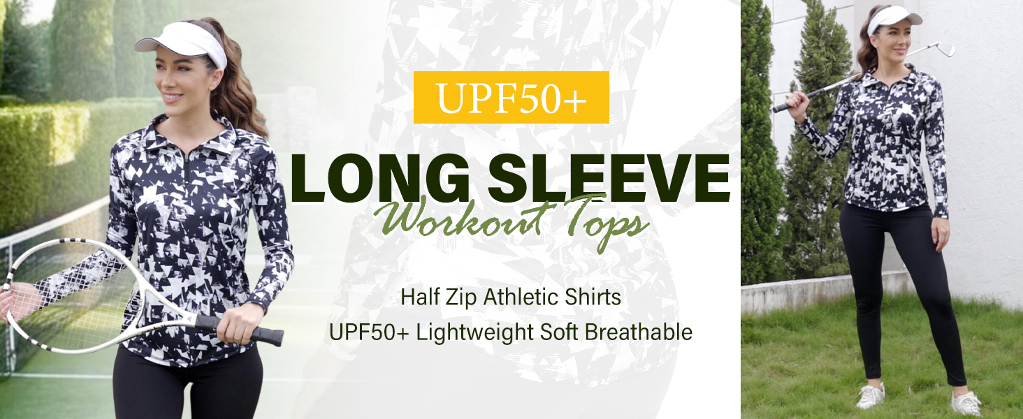 Amazon.com: LURANEE Long Sleeve Workout Shirts for Women 1/4 Zip