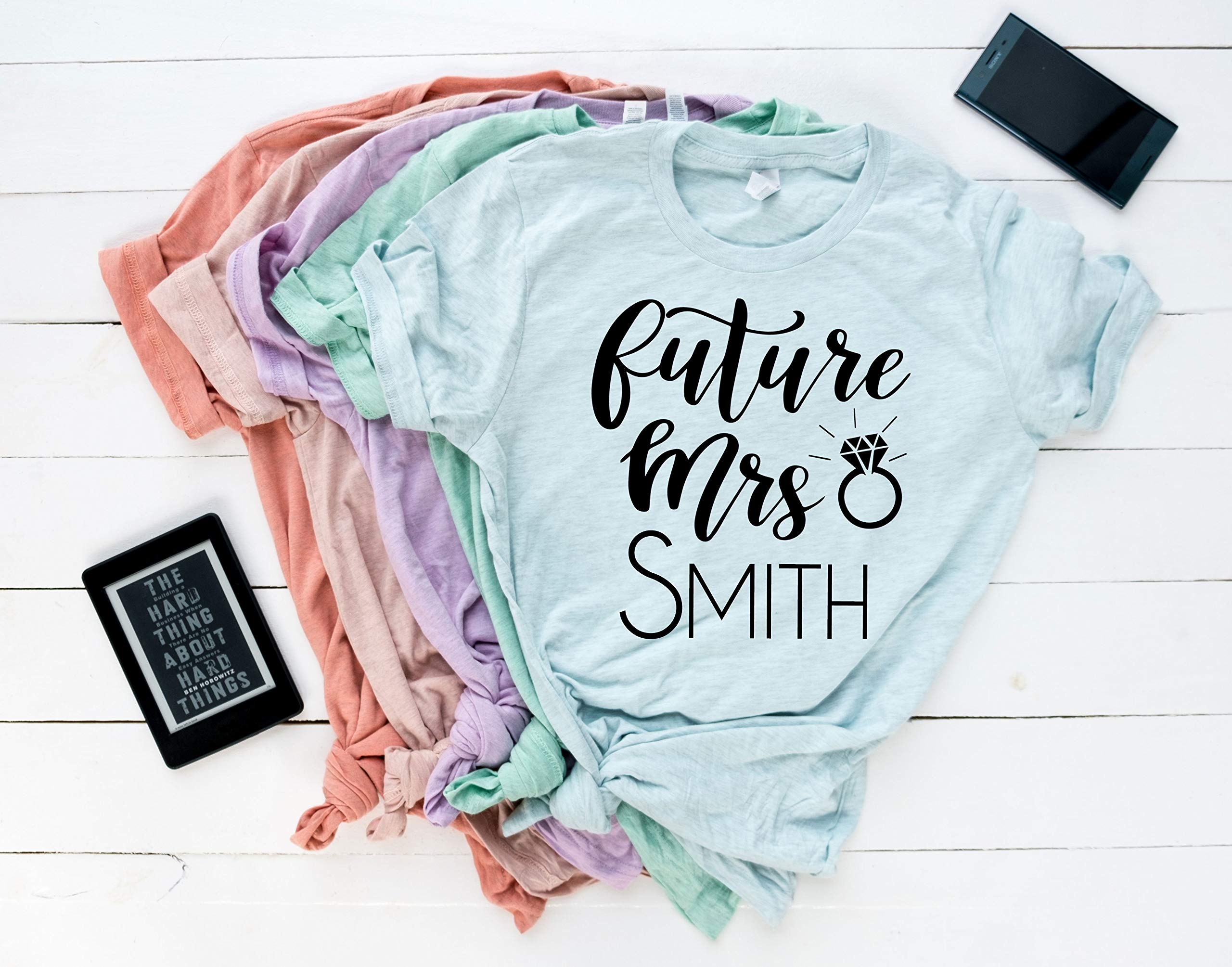 Future Mrs Slouchy Tee Shirt. Bride T-Shirt. Bachelorette Party Shirt. Bridal Shower Shirt. Bridal Shirt. Bride Shirt. Wedding Tee.