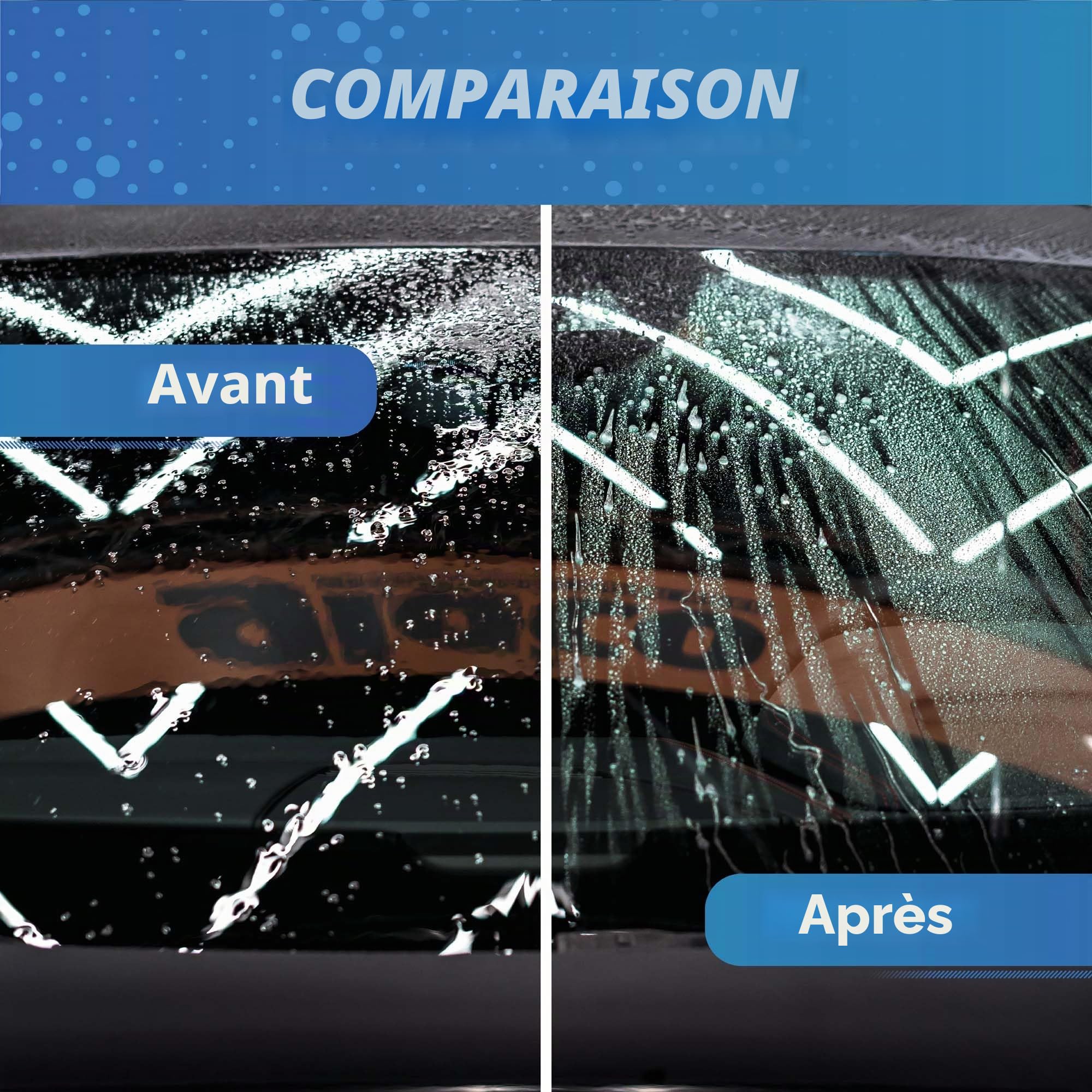detailmate Kit de scellage pare-brise pour voiture et douche - Effet lotus Soft99 Ultra Glaco Vitrifiant 70ml + nettoyant pour vitres 100ml + chiffon microfibre en verre + chiffon polissage moelleux
