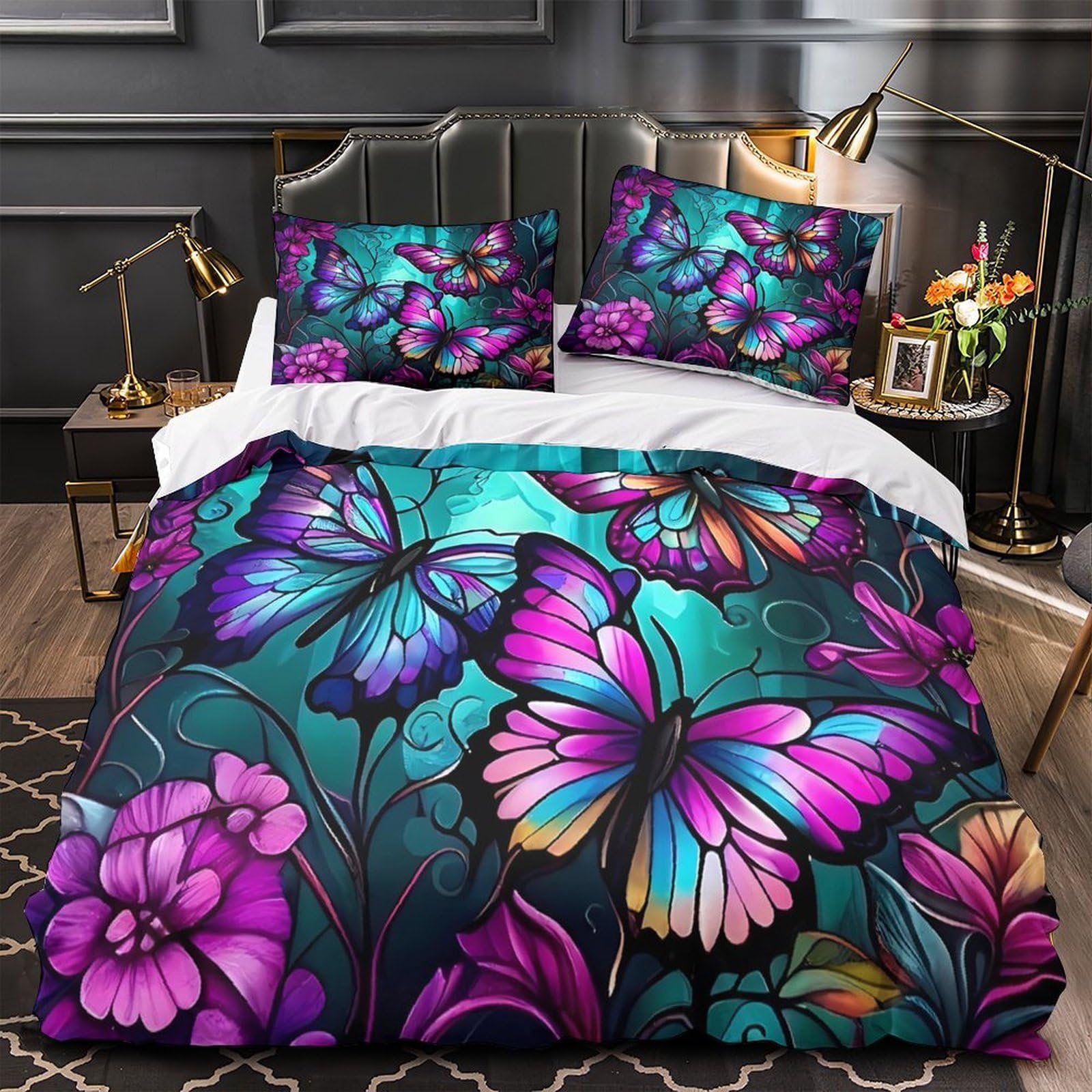 Housse de couette éclair colorée pour illuminer la chambre d'une fille