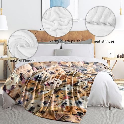 Miniatura 5 de Manta de perro Golden Retriever, regalos para los amantes de los perros, mantas de franela para perro, mamá y papá, mantas suaves para decoración