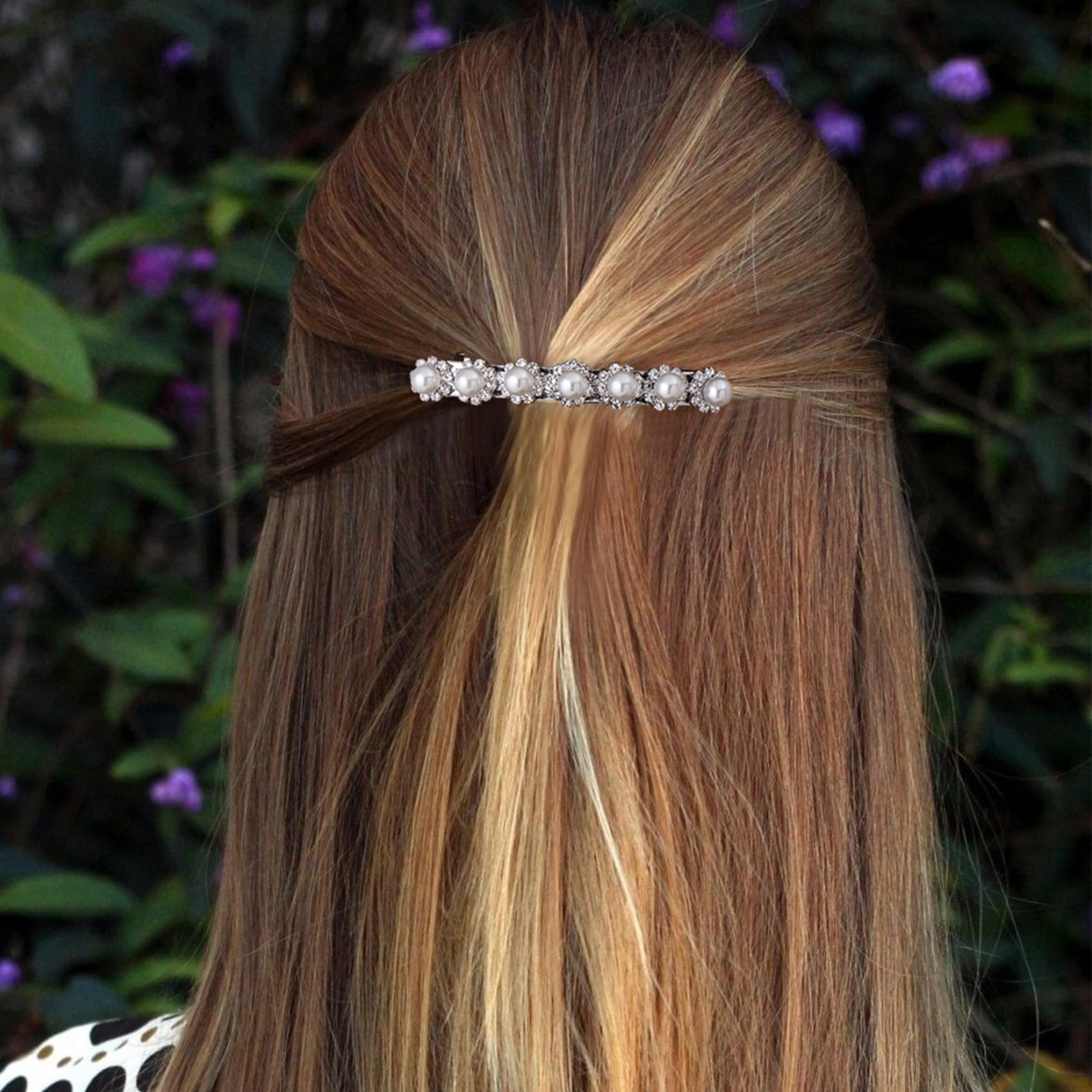Gorgeous Bling Hair Accessory barrette prom formal Vintage Hair Clips Rhinestone Hair Barrette Antique Style  main image 4