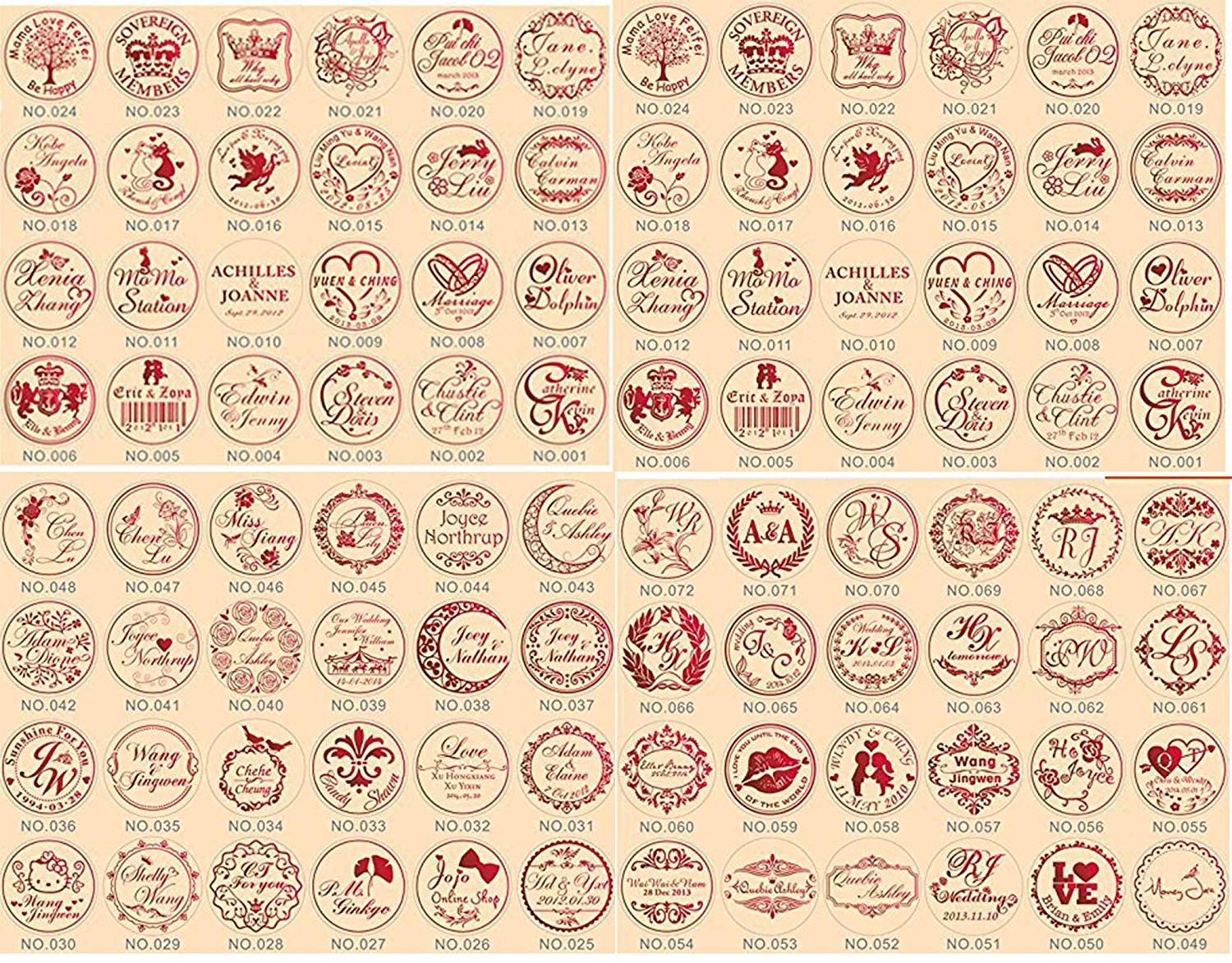 MDLG Cachet De Cire Vintage Fabriqué Sur Mesure Avec Image Et