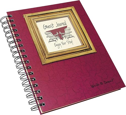 Miniatura 2 de Write it Down series by Journals Unlimited, diario guiado, diario de invitados, Enjoy Your Stay!, tamaño completo 7.5 x 9 pulgadas, cubierta dura de