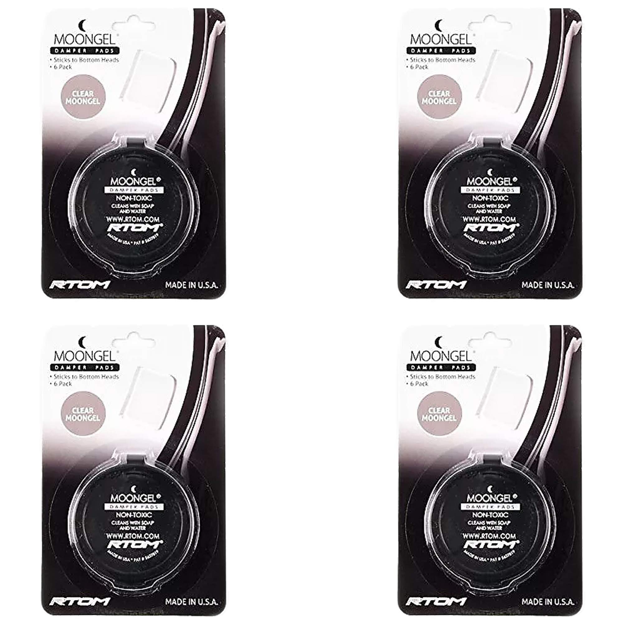 RTOM Moongel Dampers Clear 4 Pack Bundle