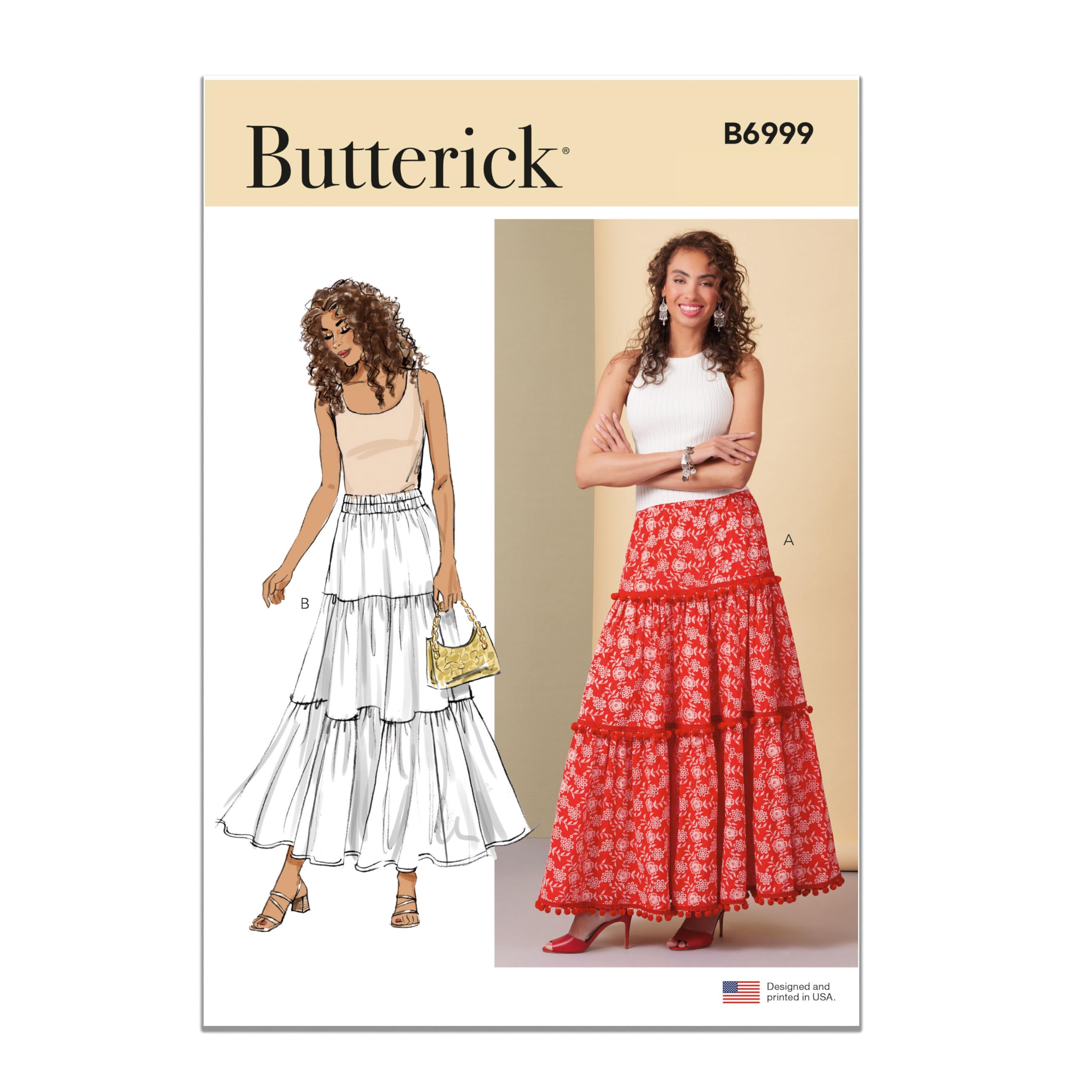 BUTTERICK Paper Pattern B6999Y5 Misses' Skirts Y5 (18-20-22-24-26)