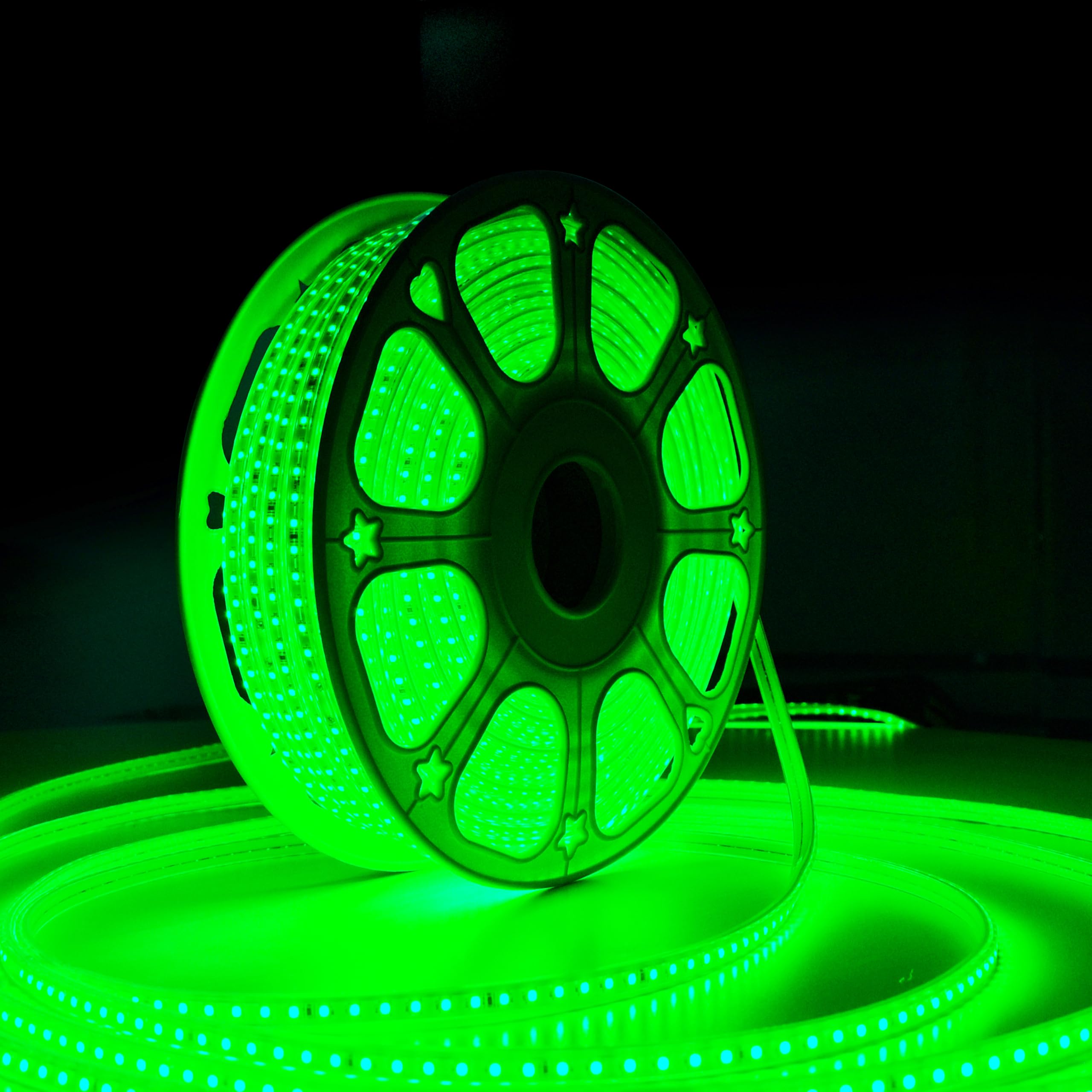 forus led rope light 3 meter 2 year warranty, outdoor waterproof decorative cove lights for ceiling, balcony, home decor, interior decoration, flexible profile light for diwali, christmas -green
