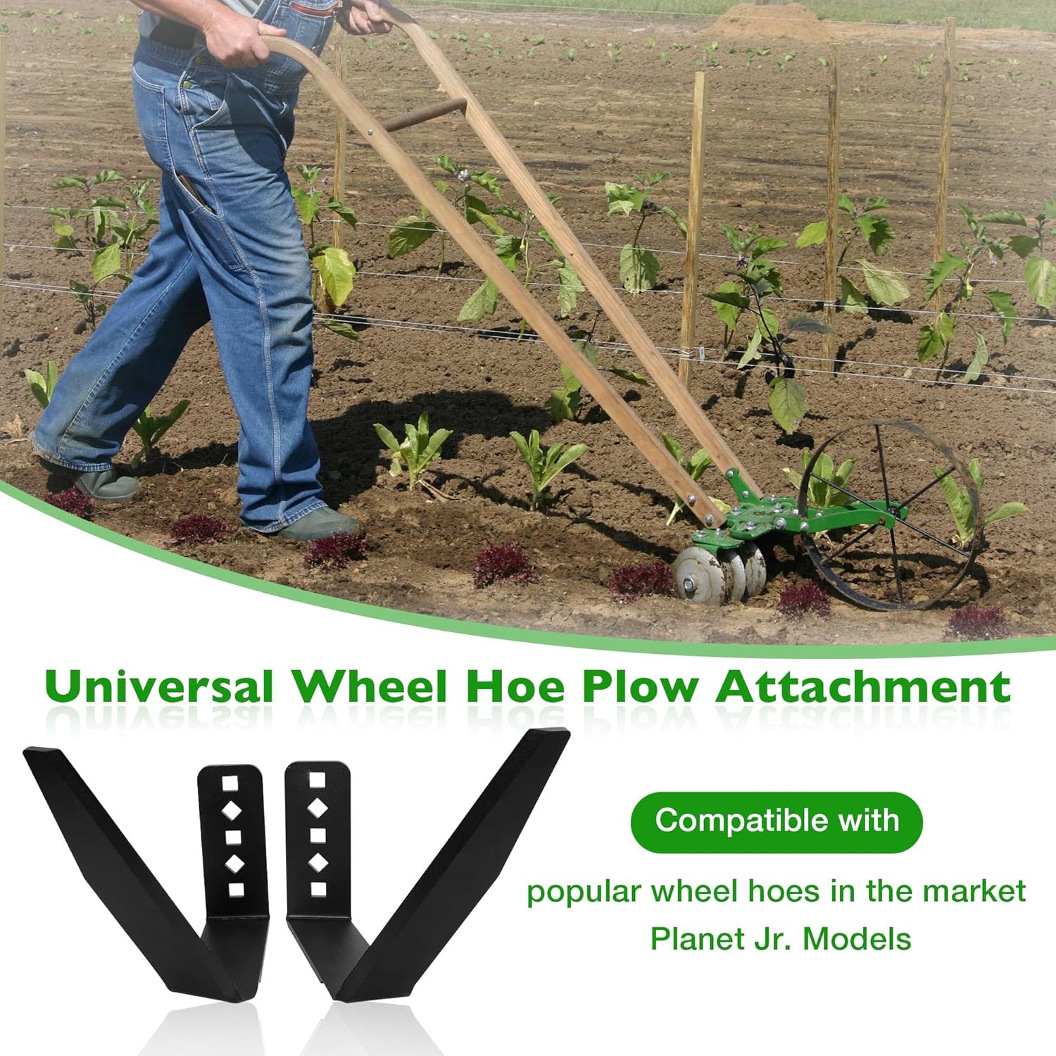 ATRACYPART Wheel Hoe Sweeps – Weeding Blades for Hoss & Planet Jr. Wheel Hoes | Heavy-Duty Cultivation Attachments