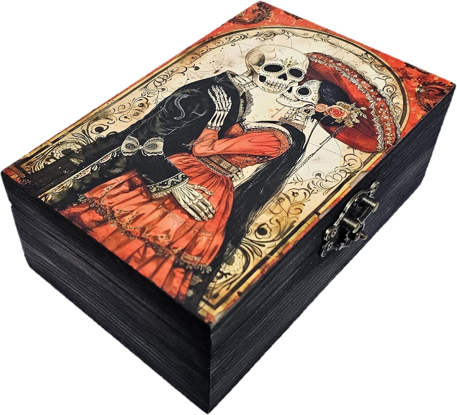 RK Collections Wooden Trinket Jewelry Boxes (Saint Michael Archangel)