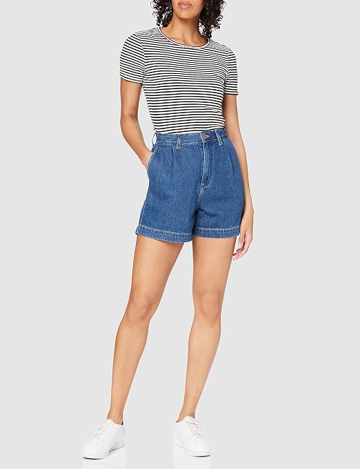 Wrangler Women's Mom Chino Short Denim 