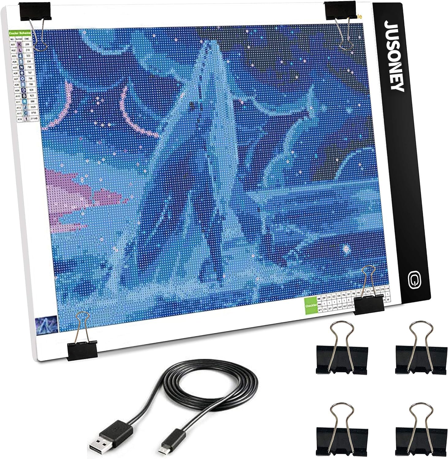 JUSONEY Diamond Painting Zubehör - 41 PCS Dimmable ultradün