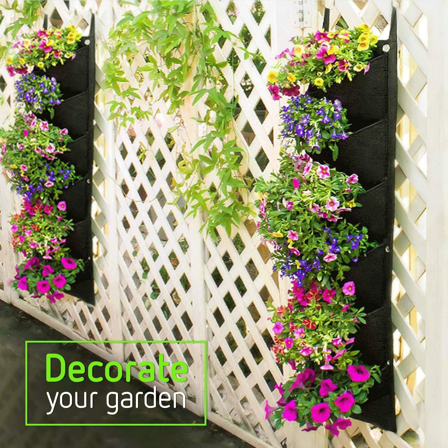VIVOSUN 7 Pockets Vertical Wall Garden Planter Wall Mount Planter Pouch