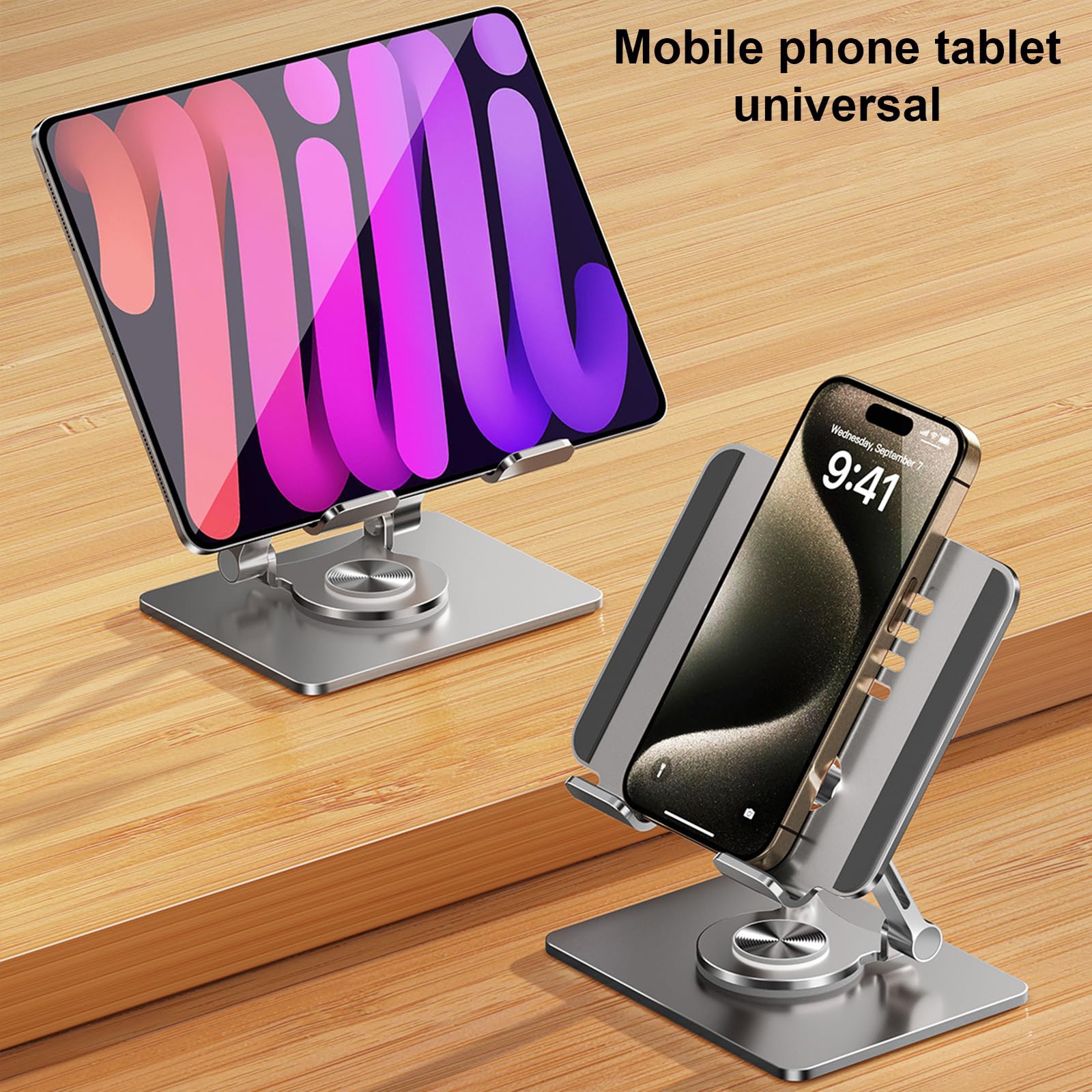 Supporto per tablet Supporto da tavolo pieghevole portatile girevole a 360 gradi per tablet portatile supporto da tavolo