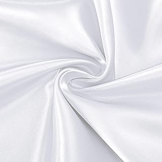 10 Basement Pole Wrap Ideas for Clean Finished Look 30 Horbaunal White Satin Fabric 60 Inch Wide by The Yard, Soft Charmeuse Sa...