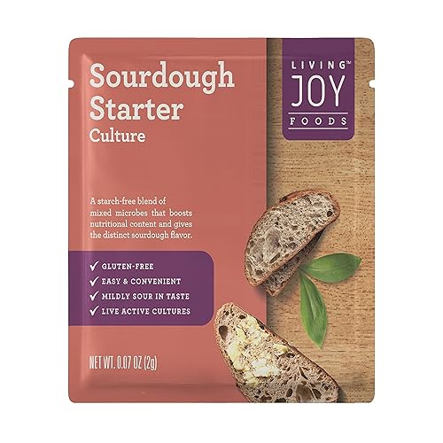 Iniciador de masa madre alimentación rápida y fácil de una vez, listo en 10 horas, sabor suave para hornear versátil, cultivo sin harina sin gluten,