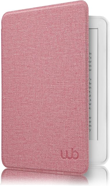 Capa Kindle Paperwhite 10ª Geração (2019) WB - Ultra Leve Silicone Flexível e Sensor Magnético - Tecido Rosa (Não Compatível com Kindle 10ª Geração 2018 ou Kindle 11ª Geração 2022)