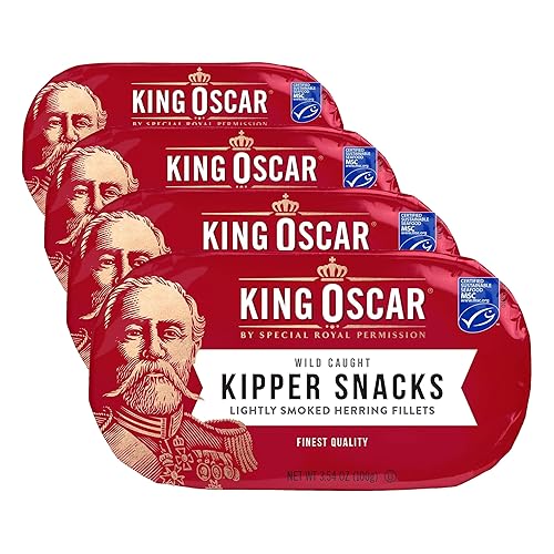 King Oscar Kipper Snacks, 3.54 Ounce Cans (Pack of 4),
