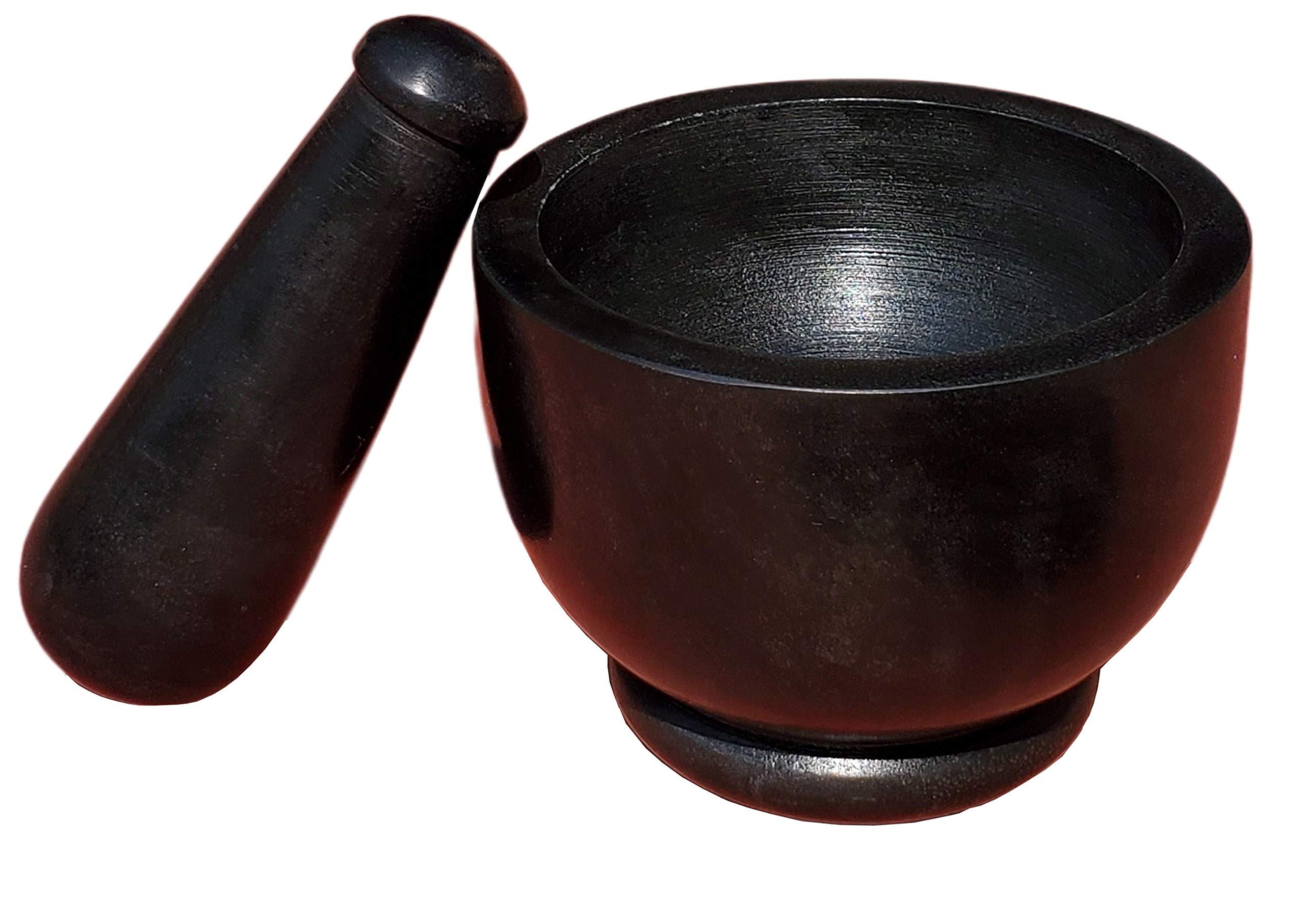 Pure Source India Soapstone Mortar and Pestle Sets, 1 Piece, Black