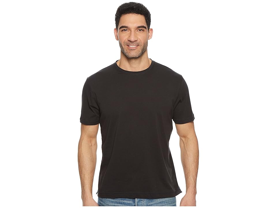 

Robert Graham Neo Knit Crew T-Shirt (Black) Men's Clothing