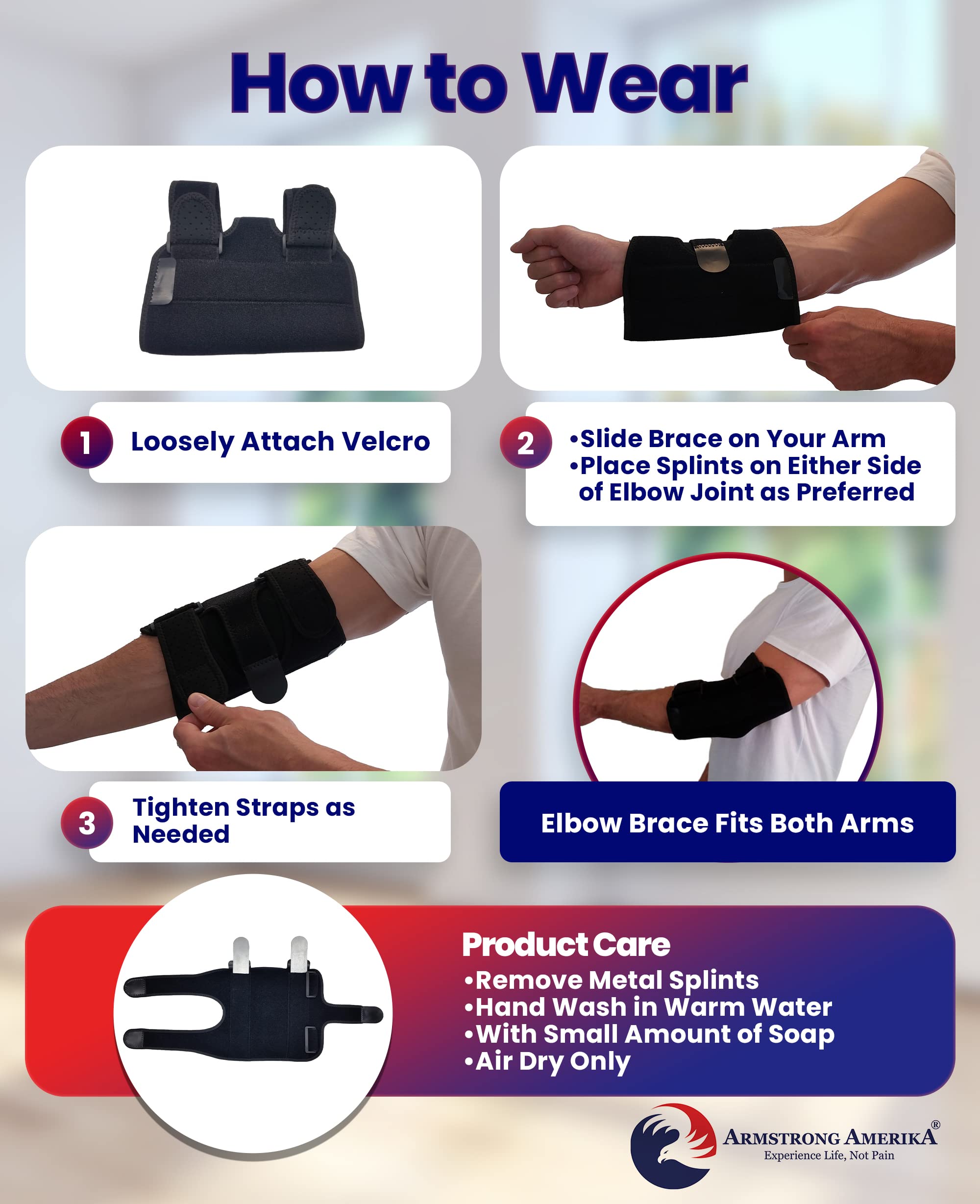 Buy Elbow Splint Tendonitis Elbow Brace Cubital Tunnel Brace for Sleeping Tennis Elbow