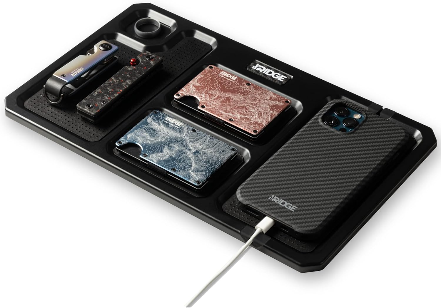 The Ridge Valet Tray for Men Desktop Storage Organizer