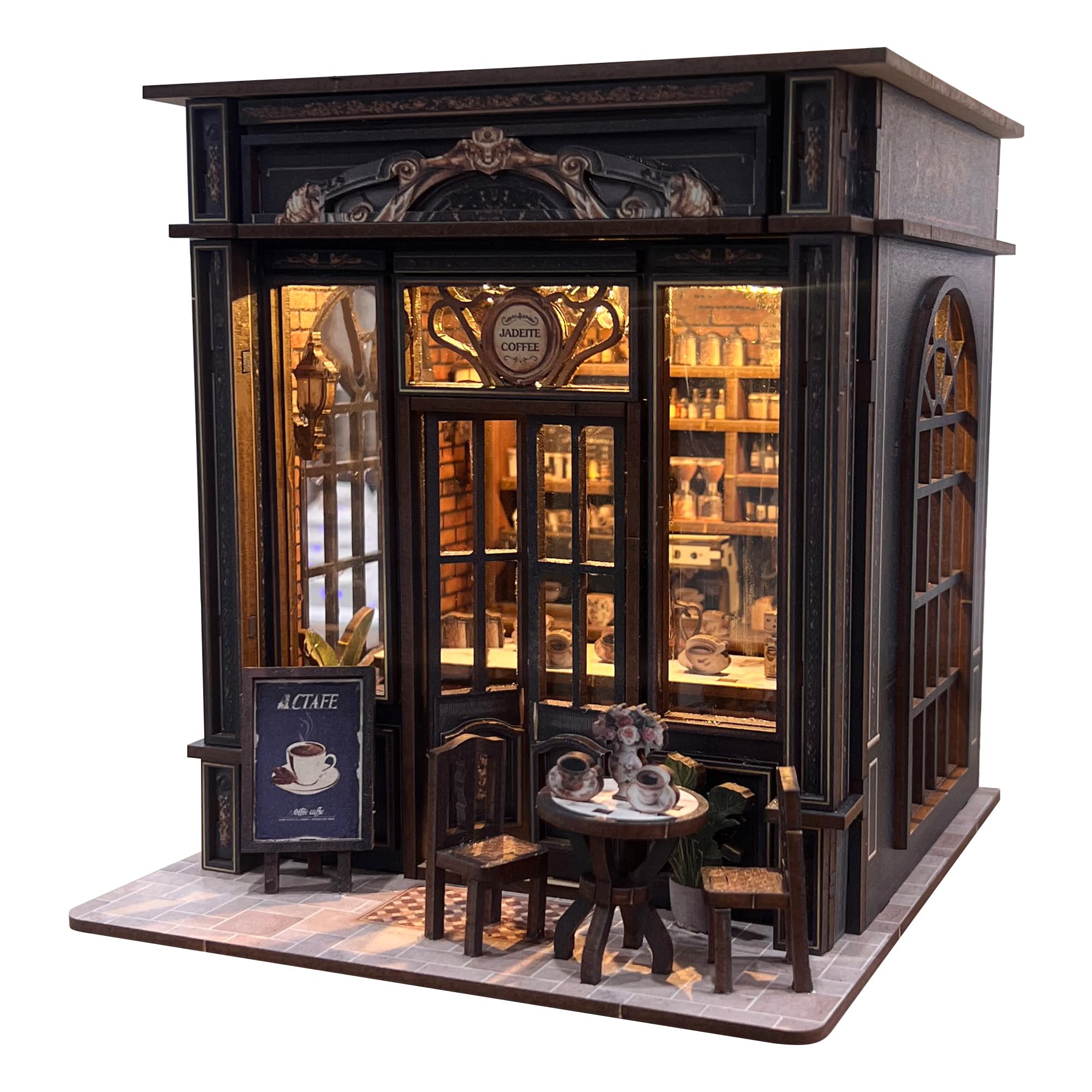 Generic Coffee Shop Book Nook Kit - dollhouses | Mubboo