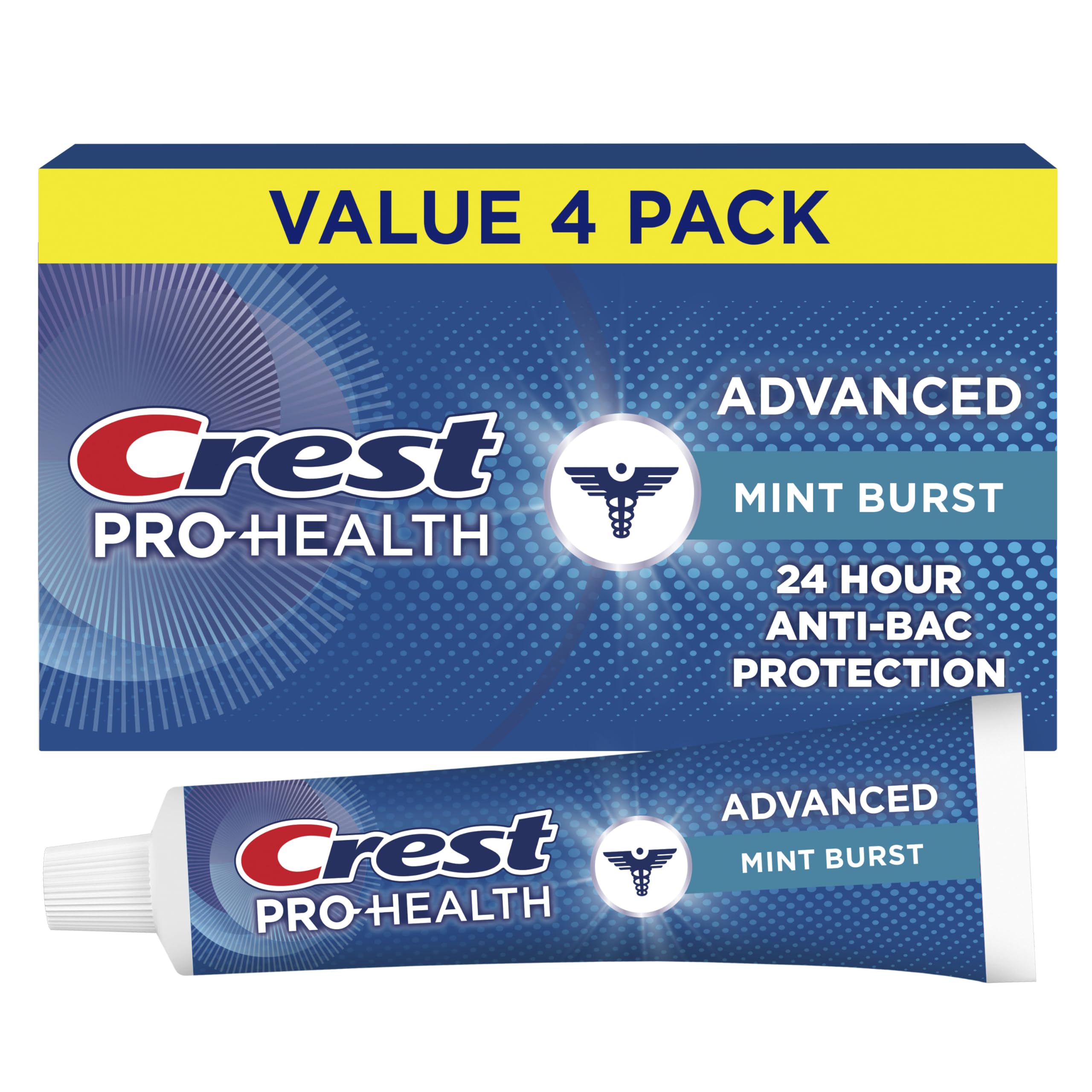 Pro-Health Advanced Antibacterial Protection Toothpaste - Pack of 4, 5 Oz Tubes
