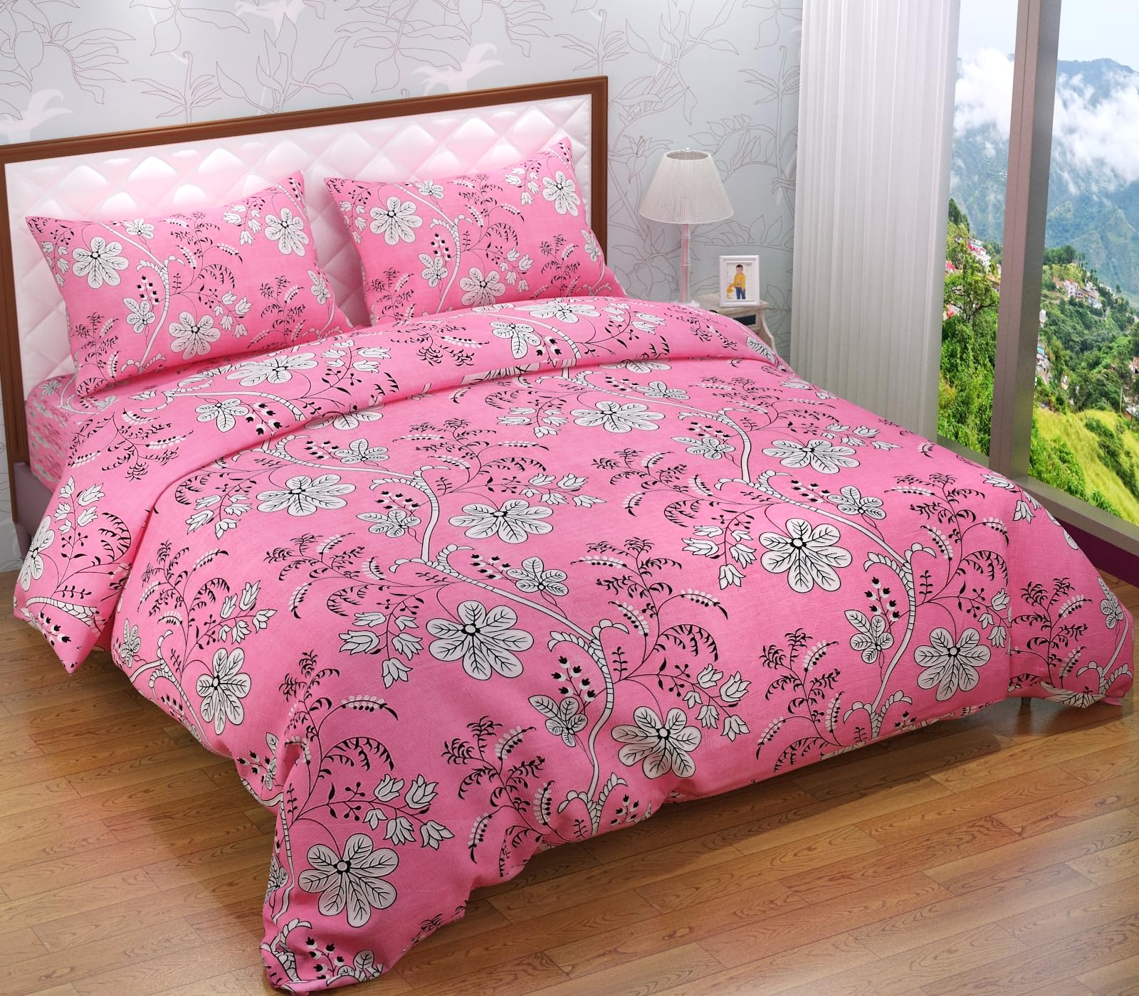 Syriddyaas With Device® Prime Collection 225 TC Cotton-Blend Fabric Double Sized(90x90) Inch 1 Bedsheet with 2 Pillow Covers - Double Bedsheet for Double Bed (B0CQZ1PLFF) Amazon Price History, Amazon Price Tracker