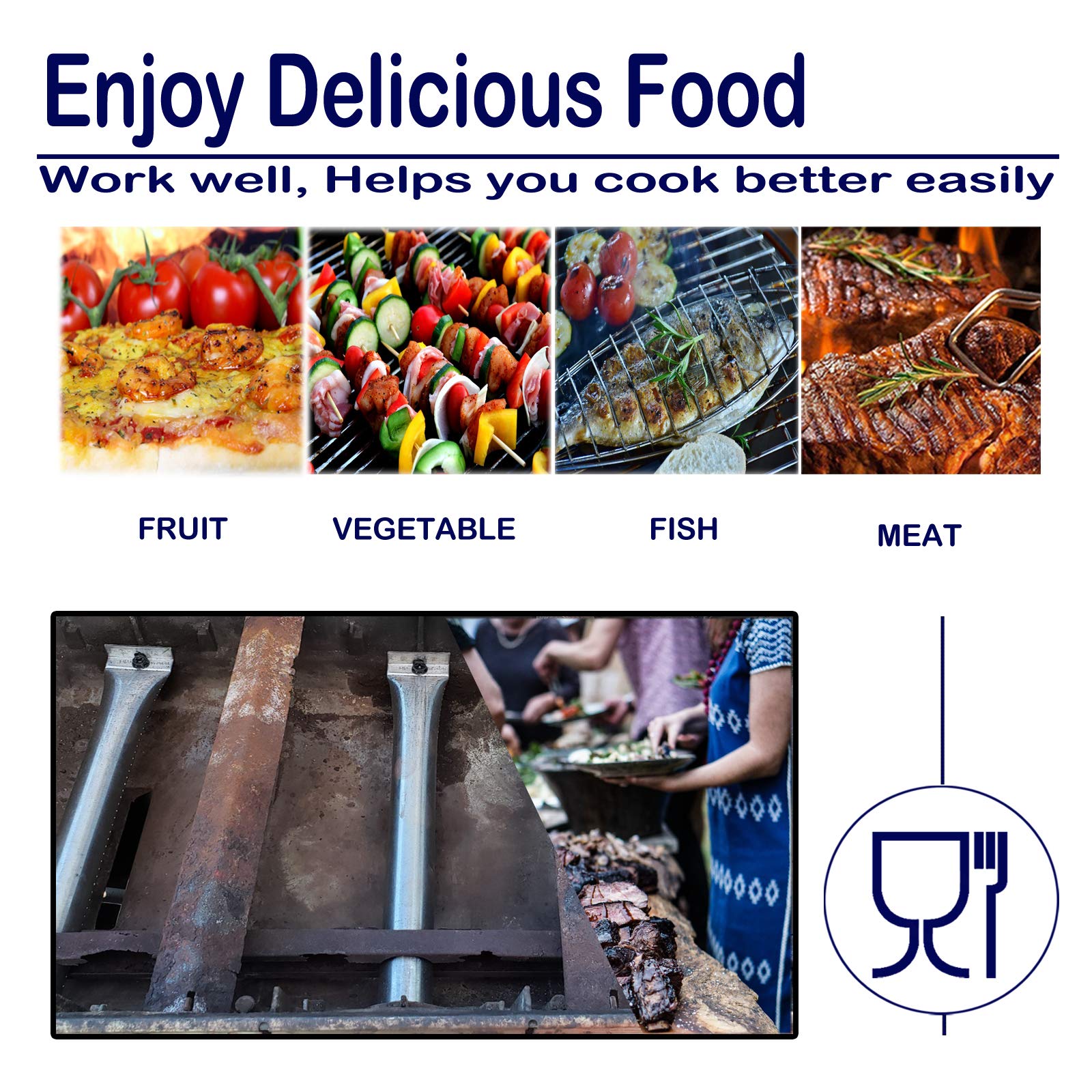 Grills Crossover Tube grill gazowy części 15 5/40 cm x 1 5/8" stal nierdzewna grill przewozowy zamiennik dla wybranych modeli grilla gazowego Broil King