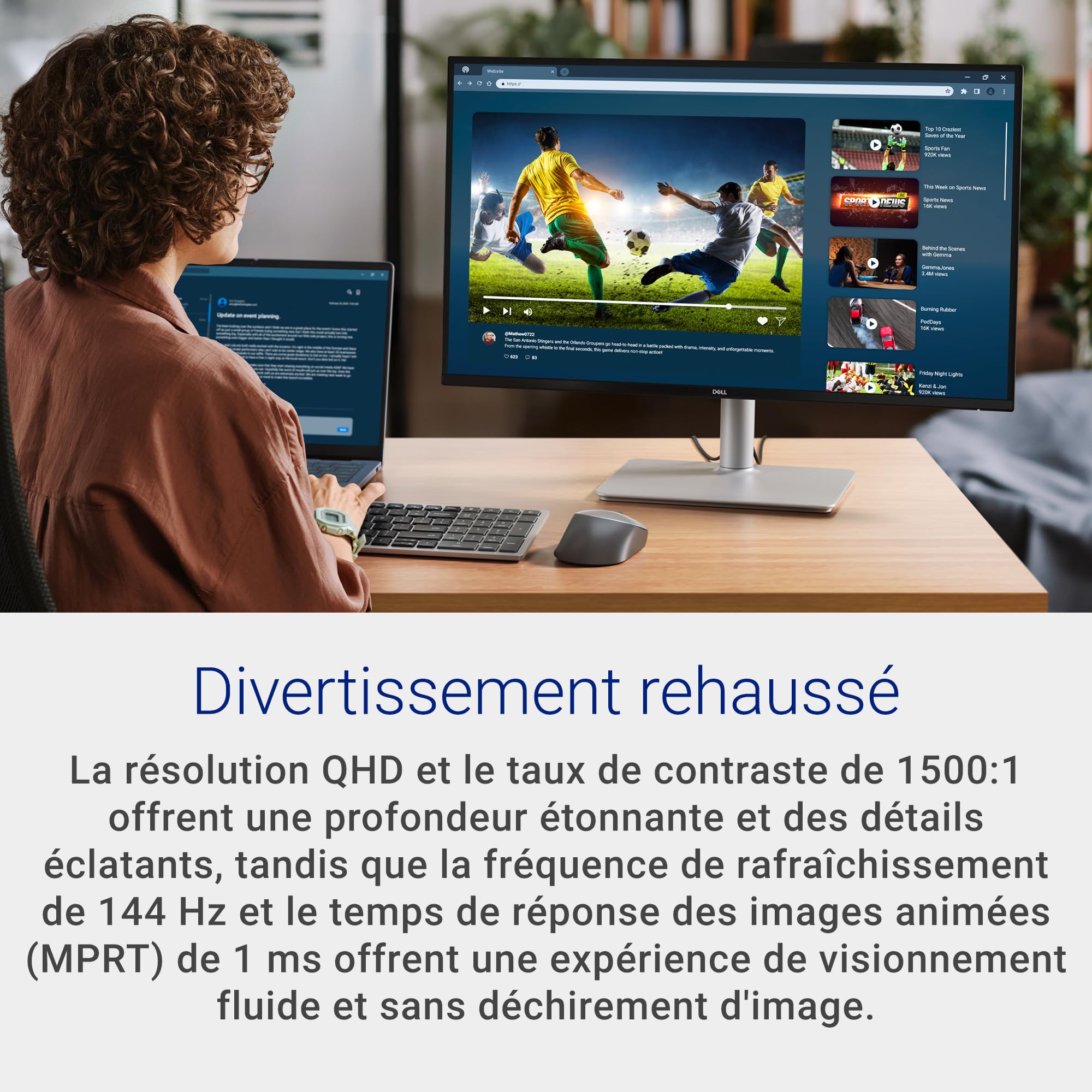 Dell 27 Plus QHD Monitor - S2725DSM - 27-inch QHD (2560x1440