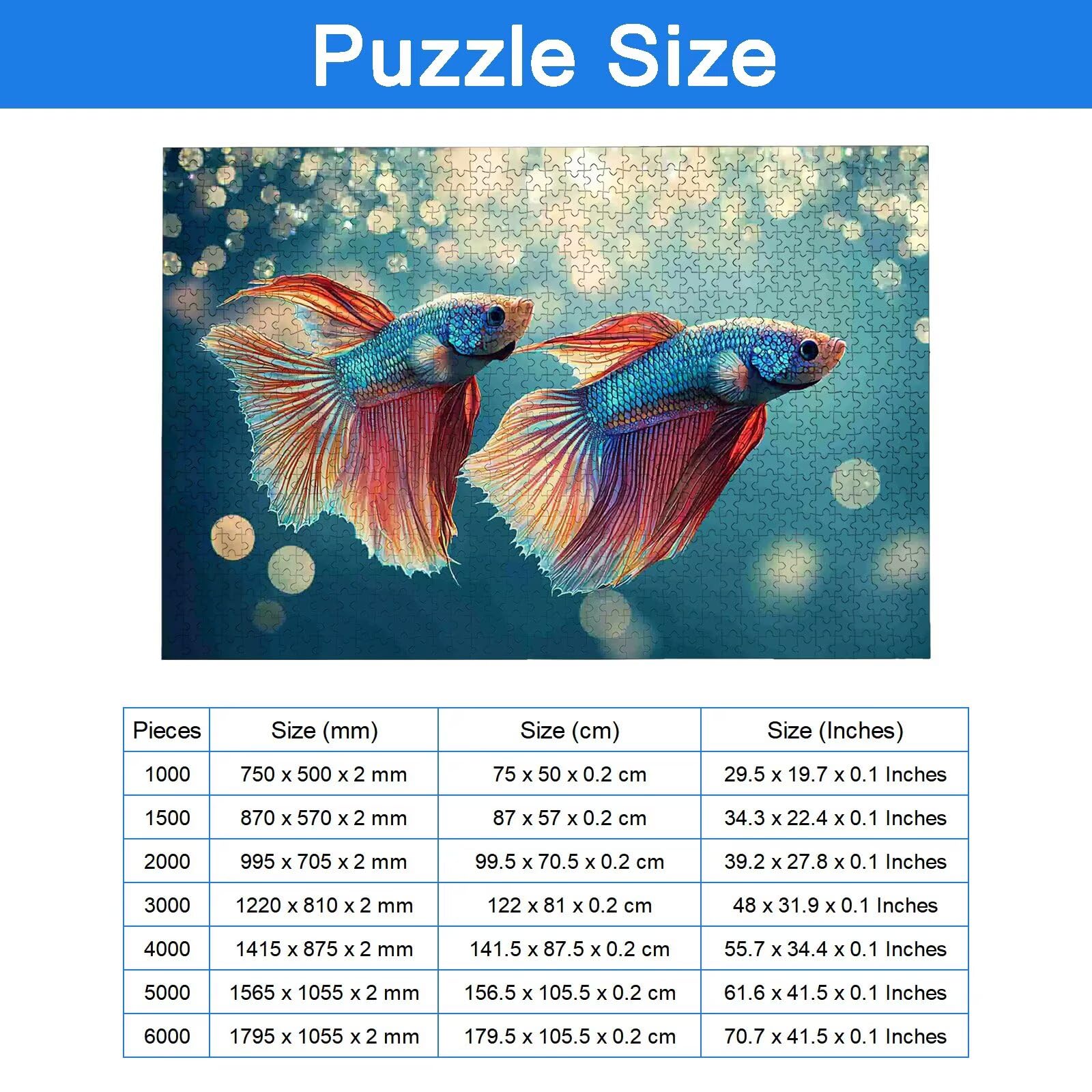 Puzzle 1500 Pièces Koï, Puzzle 1500 Pièces Adultes et Enfants, Puzzles Bois avec Une Boîte d'emballage Exquise, Jeu Éducatif Puzzles Animal, Decoration Maison, Cadeau Femme, Cadeau Homme, -8631