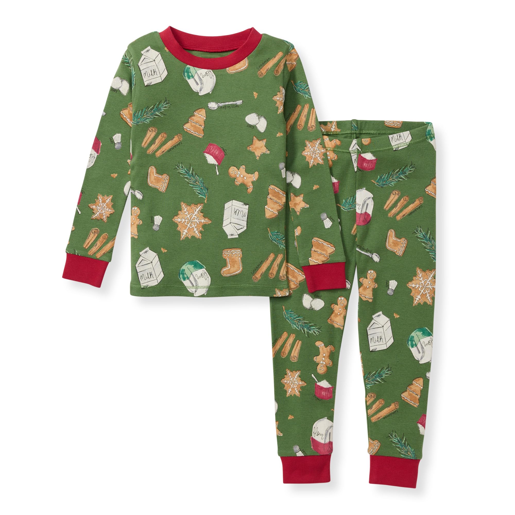 Burt's Bees Baby Baby Girls' Pajamas, Tee and Pant 2-piece Pj Set, 100% Organic Cotton